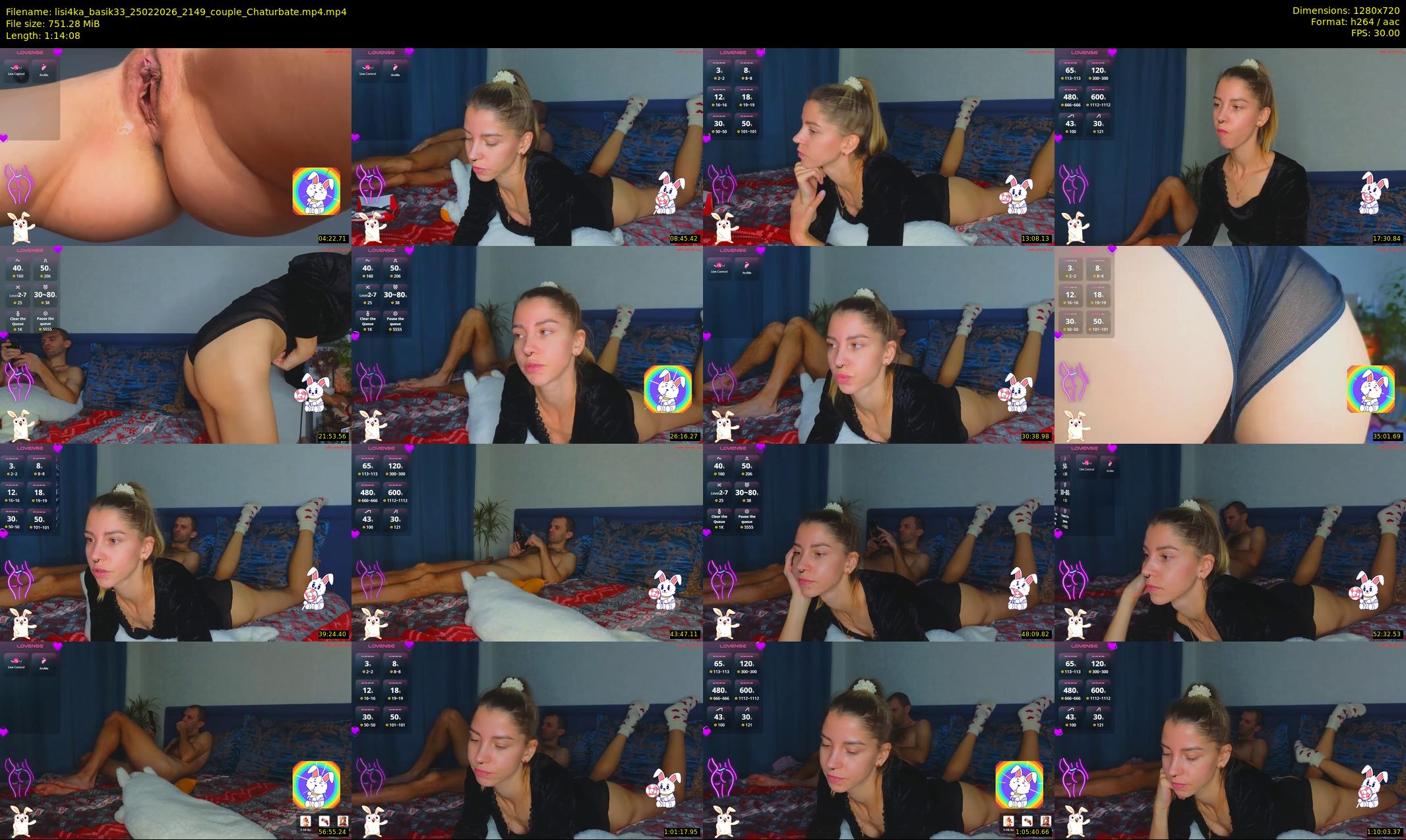 lisi4ka_basik33 — 75 minute Chaturbate couple cam show recording, 720p, Feb 25, 2026