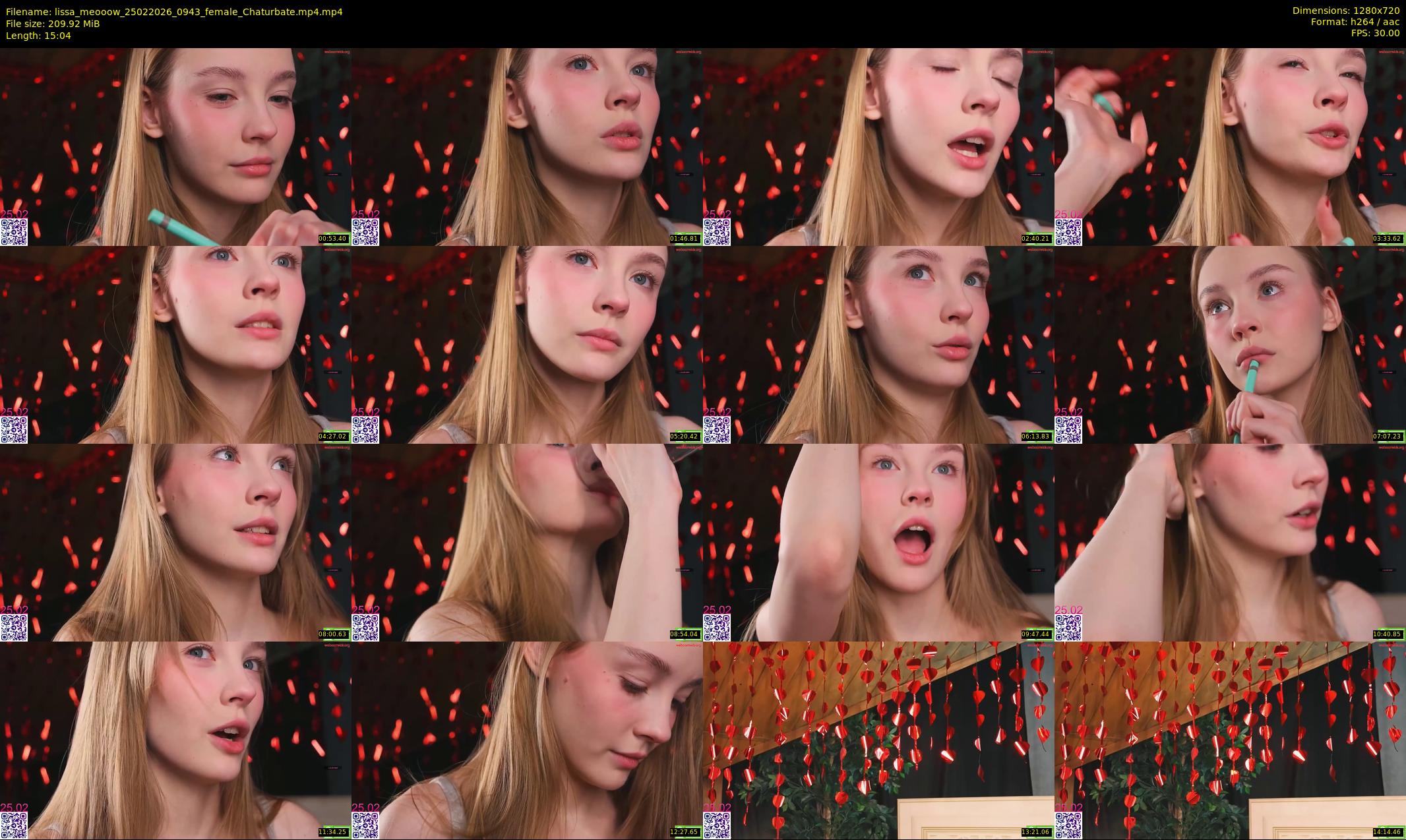 lissa_meooow — 16 minute Chaturbate female cam show recording, 720p, Feb 25, 2026