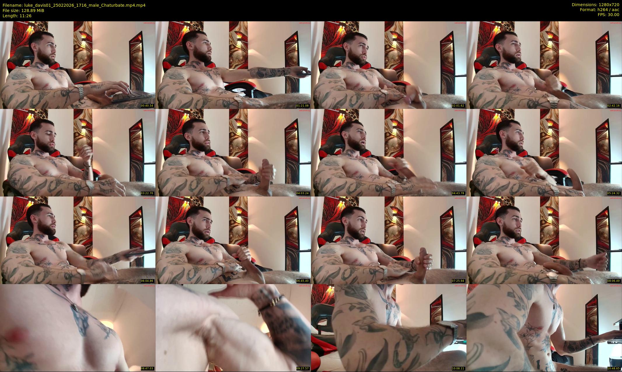luke_davis01 — 12 minute Chaturbate male cam show recording, 720p, Feb 25, 2026