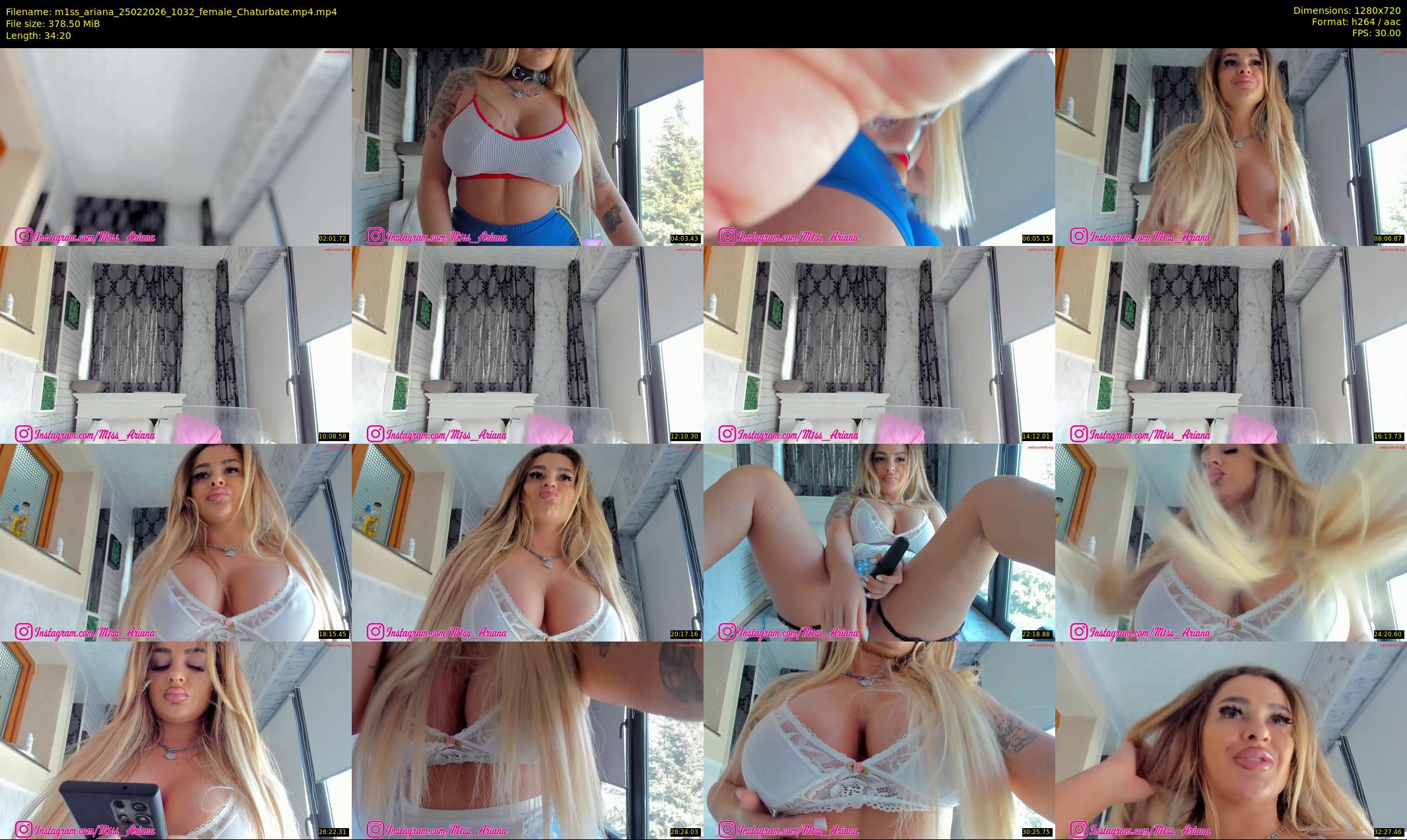 m1ss_ariana — 35 minute Chaturbate female cam show recording, 720p, Feb 25, 2026