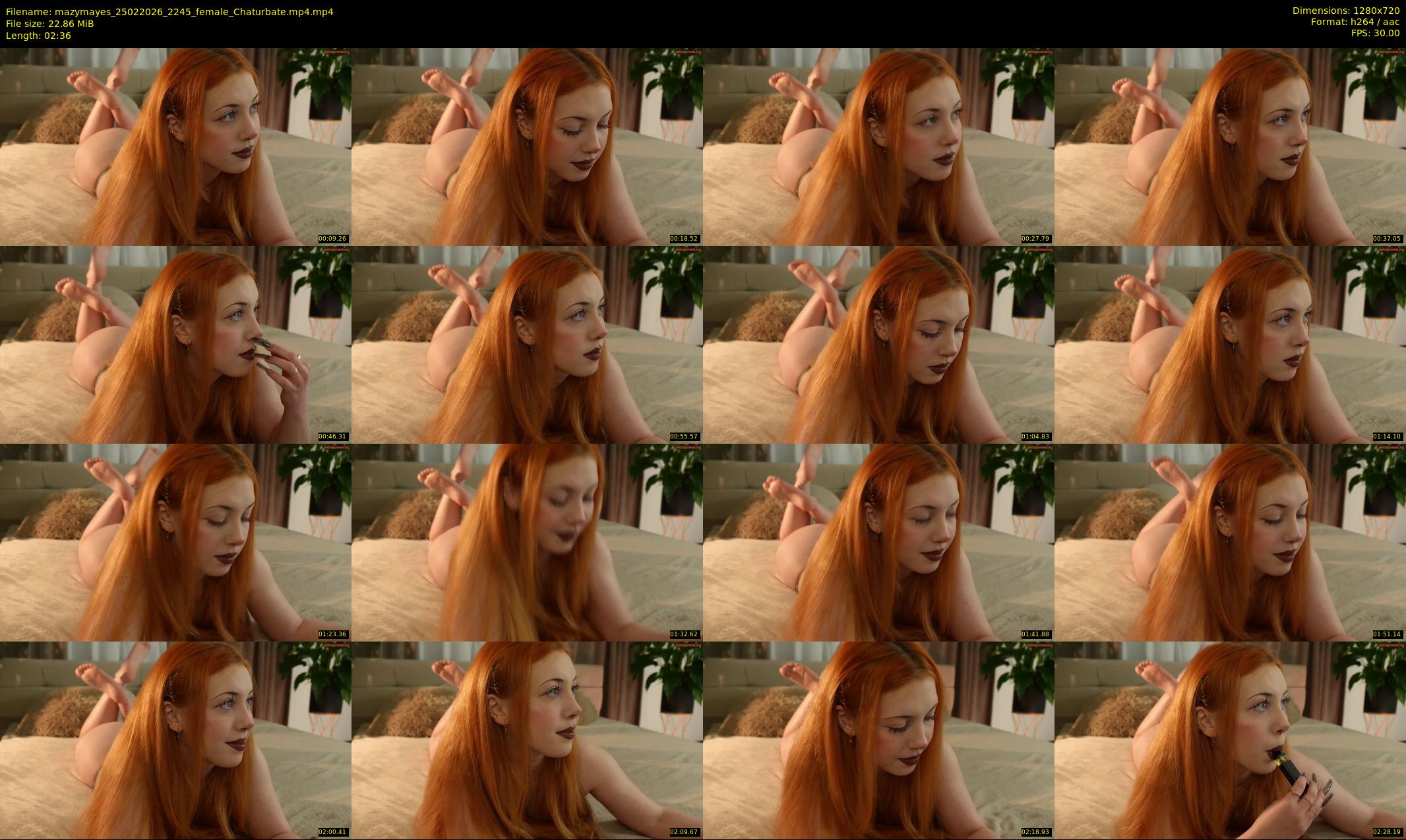 mazymayes — 3 minute Chaturbate female cam show recording, 720p, Feb 25, 2026