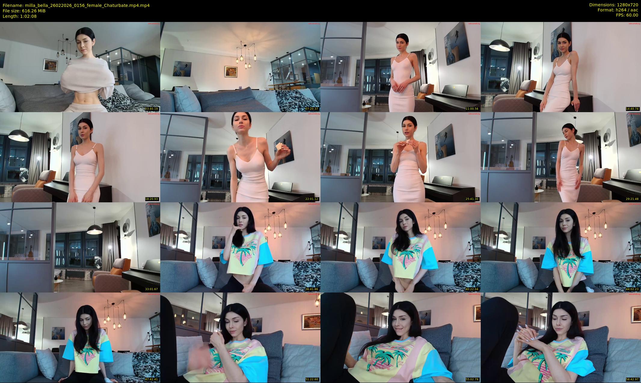 milla_bella — 63 minute Chaturbate female cam show recording, 720p, Feb 26, 2026