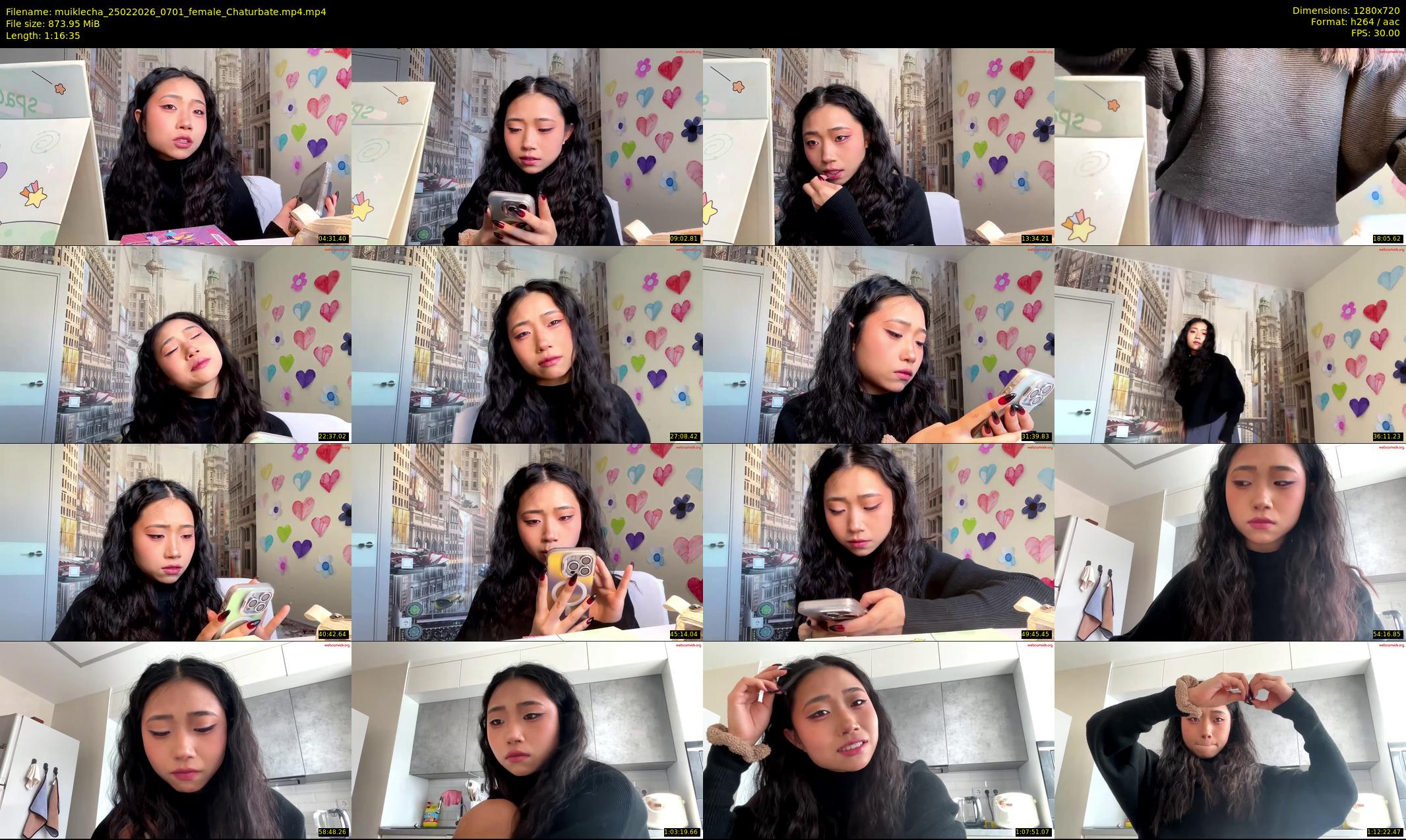muiklecha — 77 minute Chaturbate female cam show recording, 720p, Feb 25, 2026