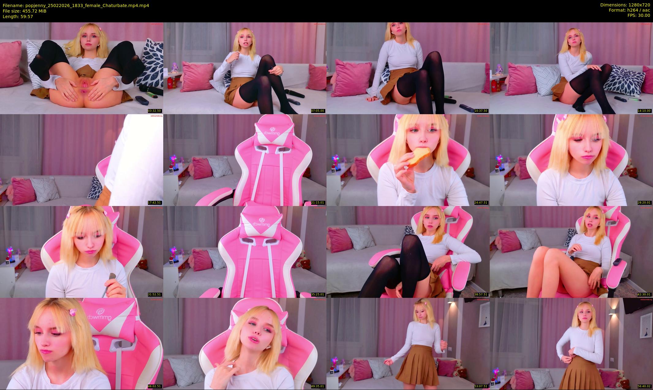 popjenny — 60 minute Chaturbate female cam show recording, 720p, Feb 25, 2026