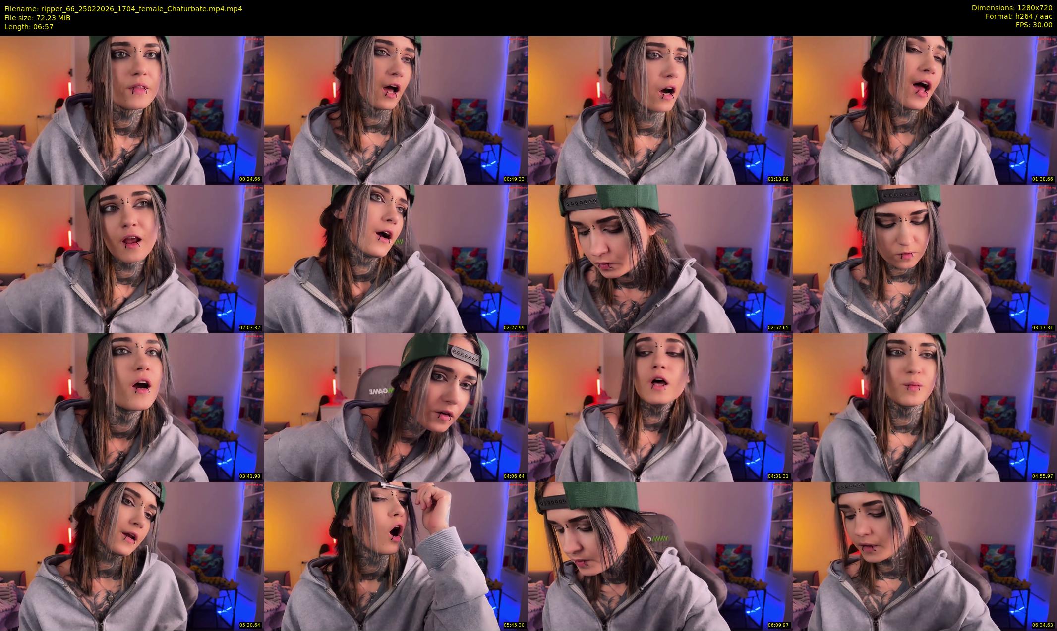 ripper_66 — 7 minute Chaturbate female cam show recording, 720p, Feb 25, 2026