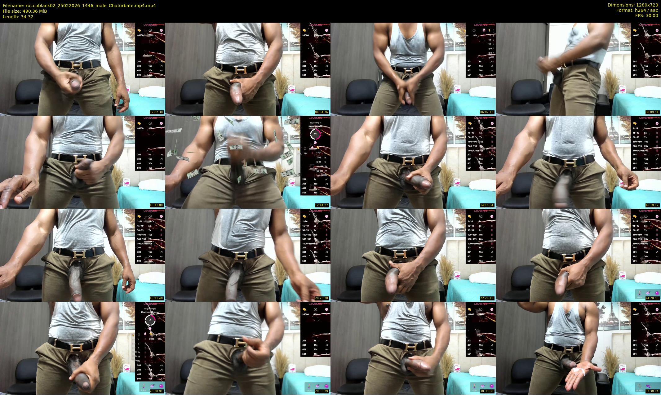 roccoblack02 — 35 minute Chaturbate male cam show recording, 720p, Feb 25, 2026