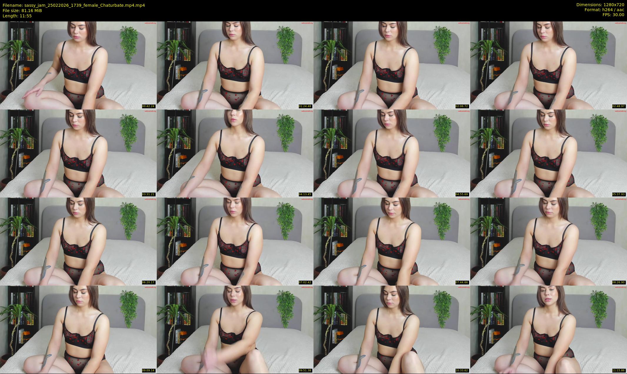 sassy_jam — 12 minute Chaturbate female cam show recording, 720p, Feb 25, 2026