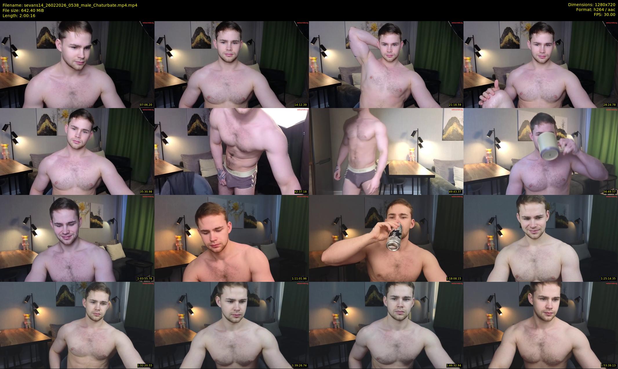 sevans14 — 121 minute Chaturbate male cam show recording, 720p, Feb 26, 2026