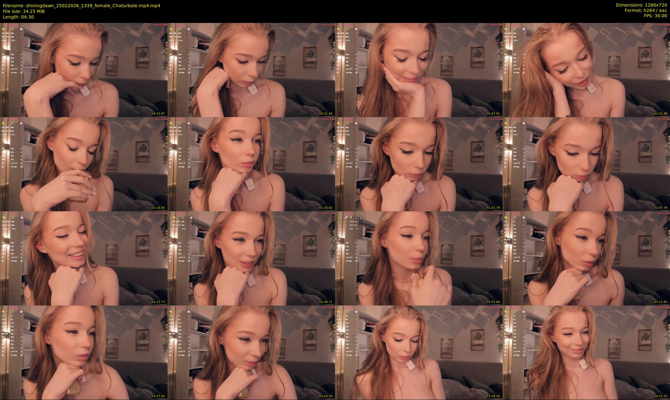 shiningdawn — 5 minute Chaturbate female cam show recording, 720p, Feb 25, 2026