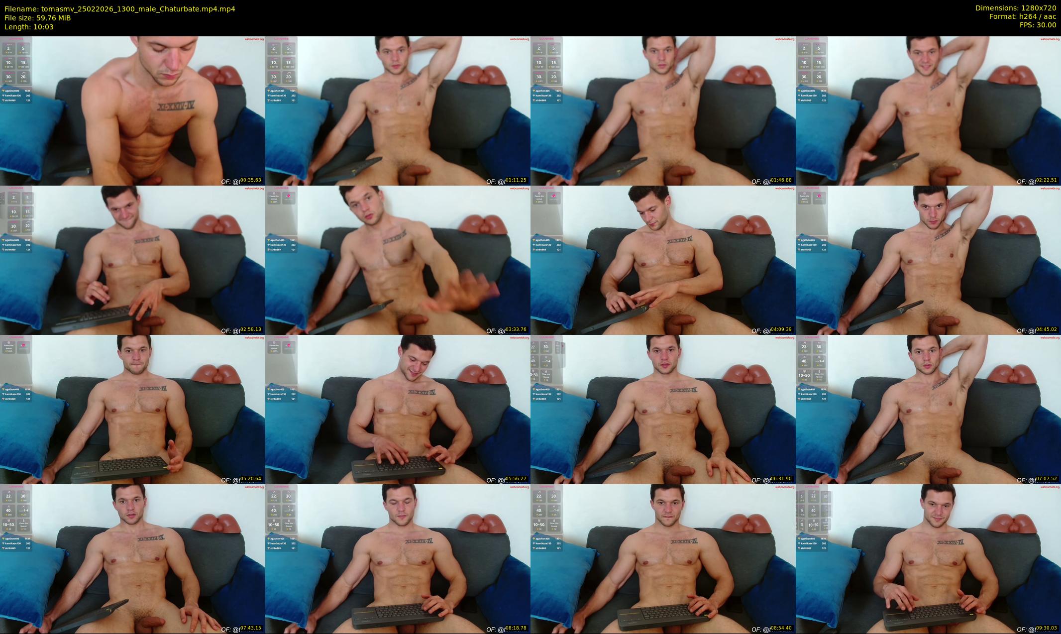 tomasmv — 11 minute Chaturbate male cam show recording, 720p, Feb 25, 2026