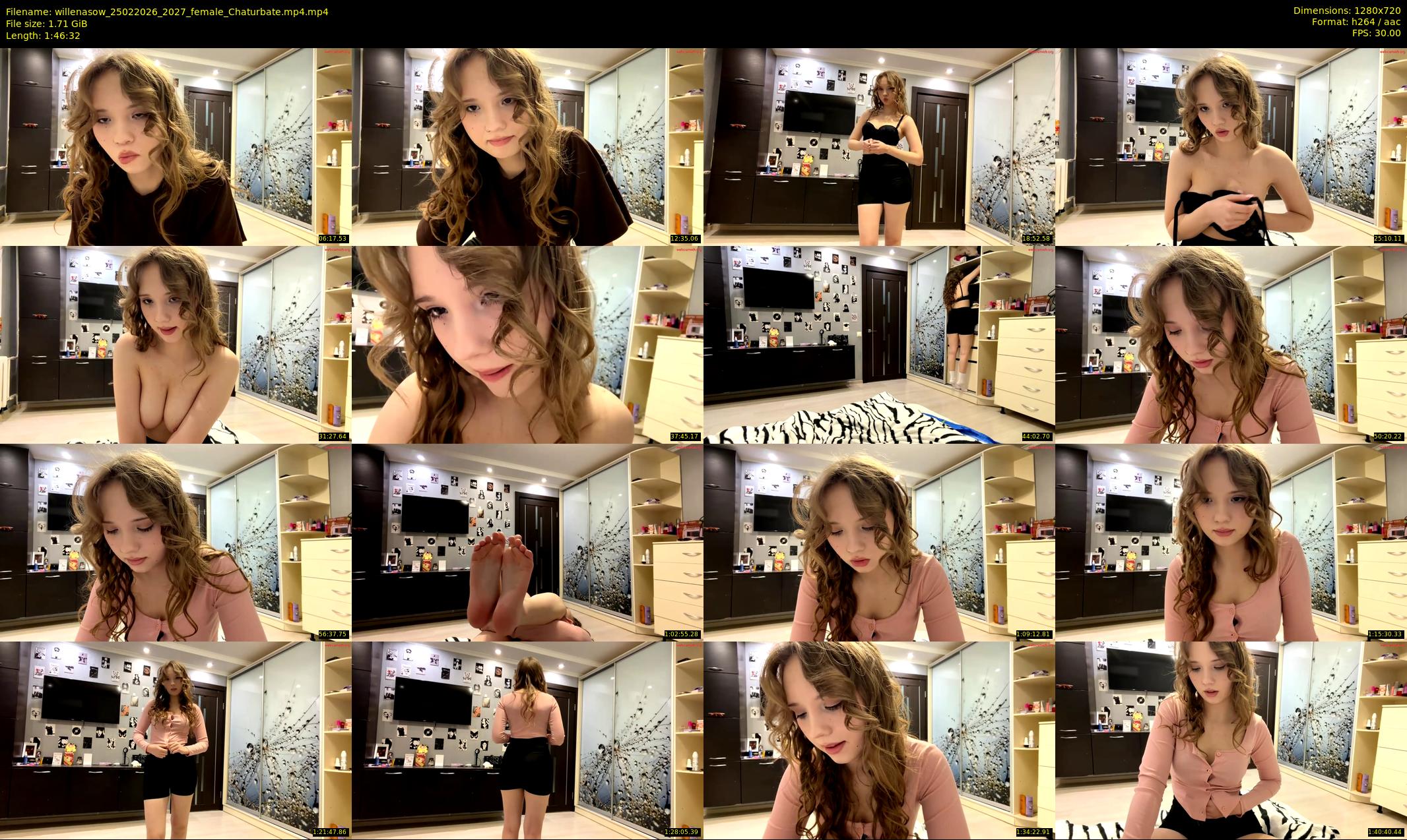 willenasow — 107 minute Chaturbate female cam show recording, 720p, Feb 25, 2026