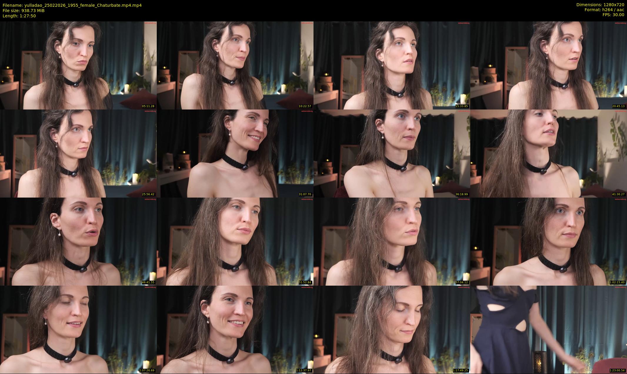 yulladao — 88 minute Chaturbate female cam show recording, 720p, Feb 25, 2026
