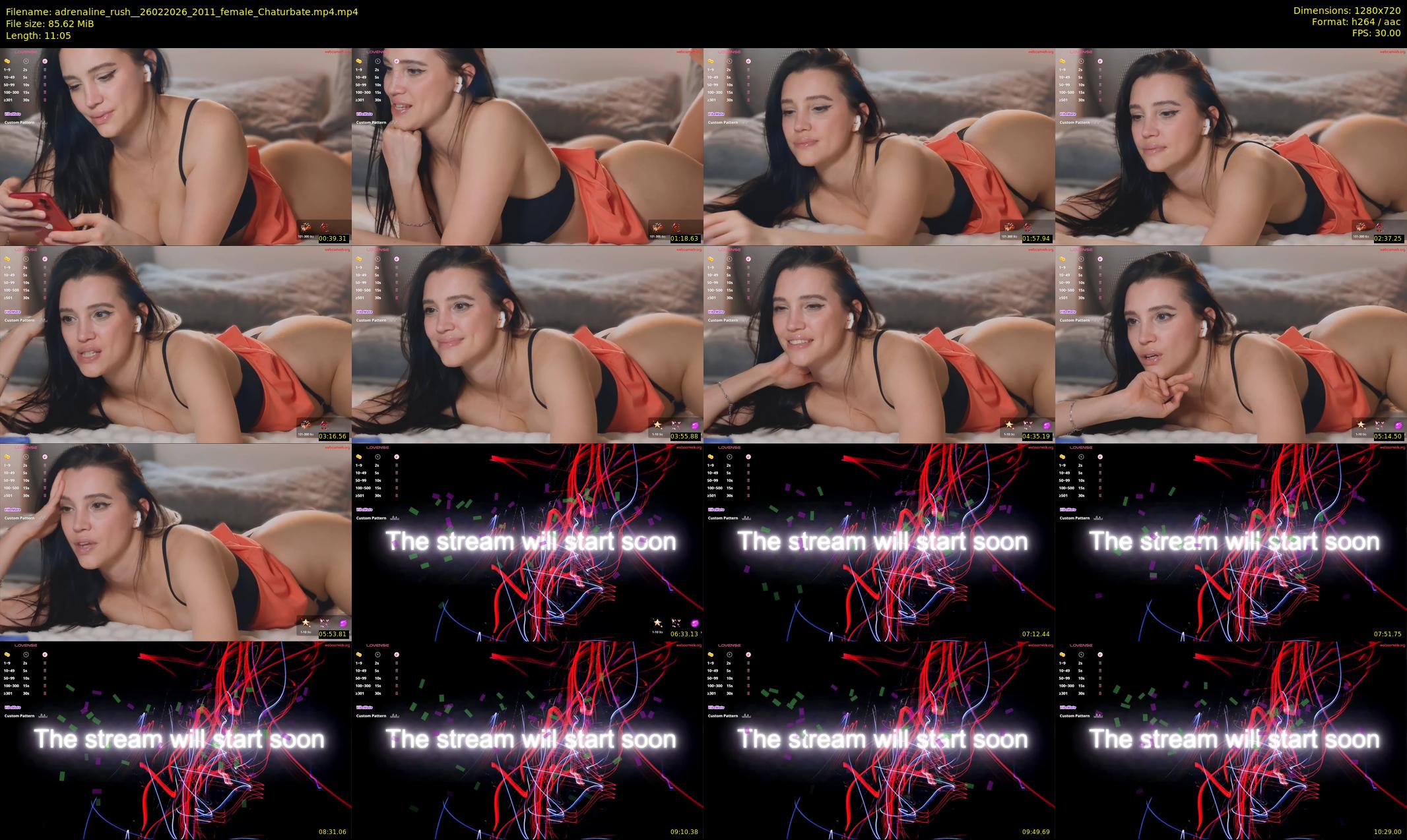 adrenaline_rush_ — 12 minute Chaturbate female cam show recording, 720p, Feb 26, 2026