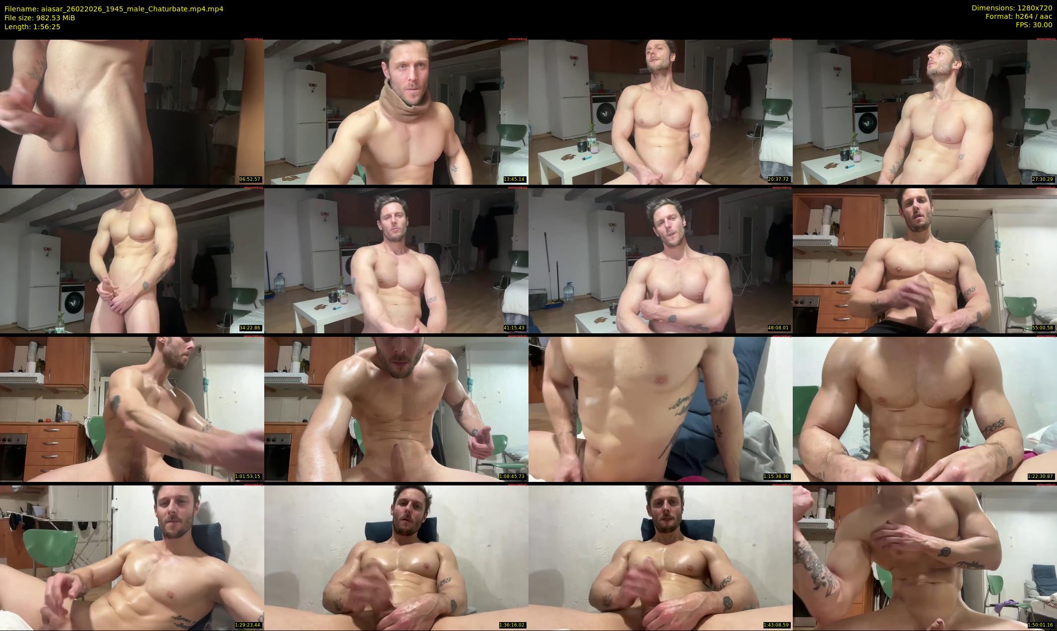 aiasar — 117 minute Chaturbate male cam show recording, 720p, Feb 26, 2026