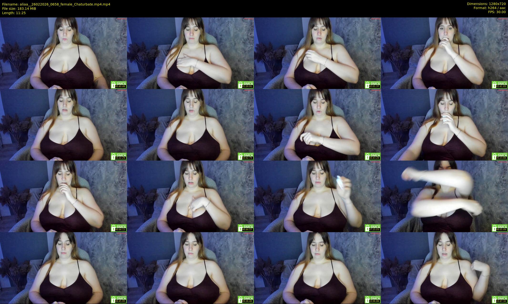 aliaa_ — 12 minute Chaturbate female cam show recording, 720p, Feb 26, 2026
