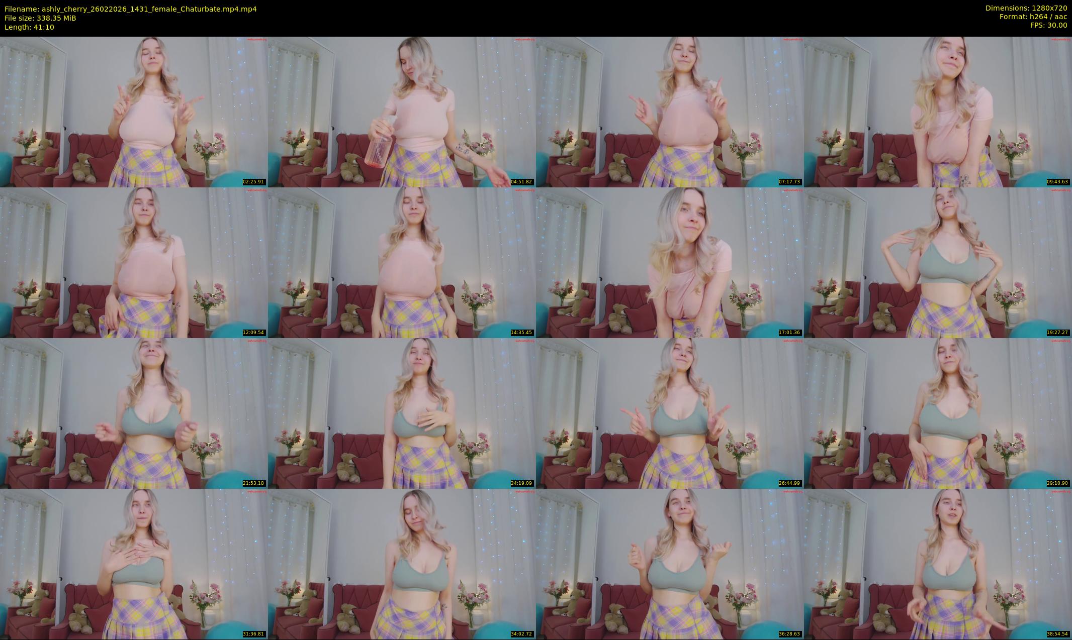 ashly_cherry — 42 minute Chaturbate female cam show recording, 720p, Feb 26, 2026