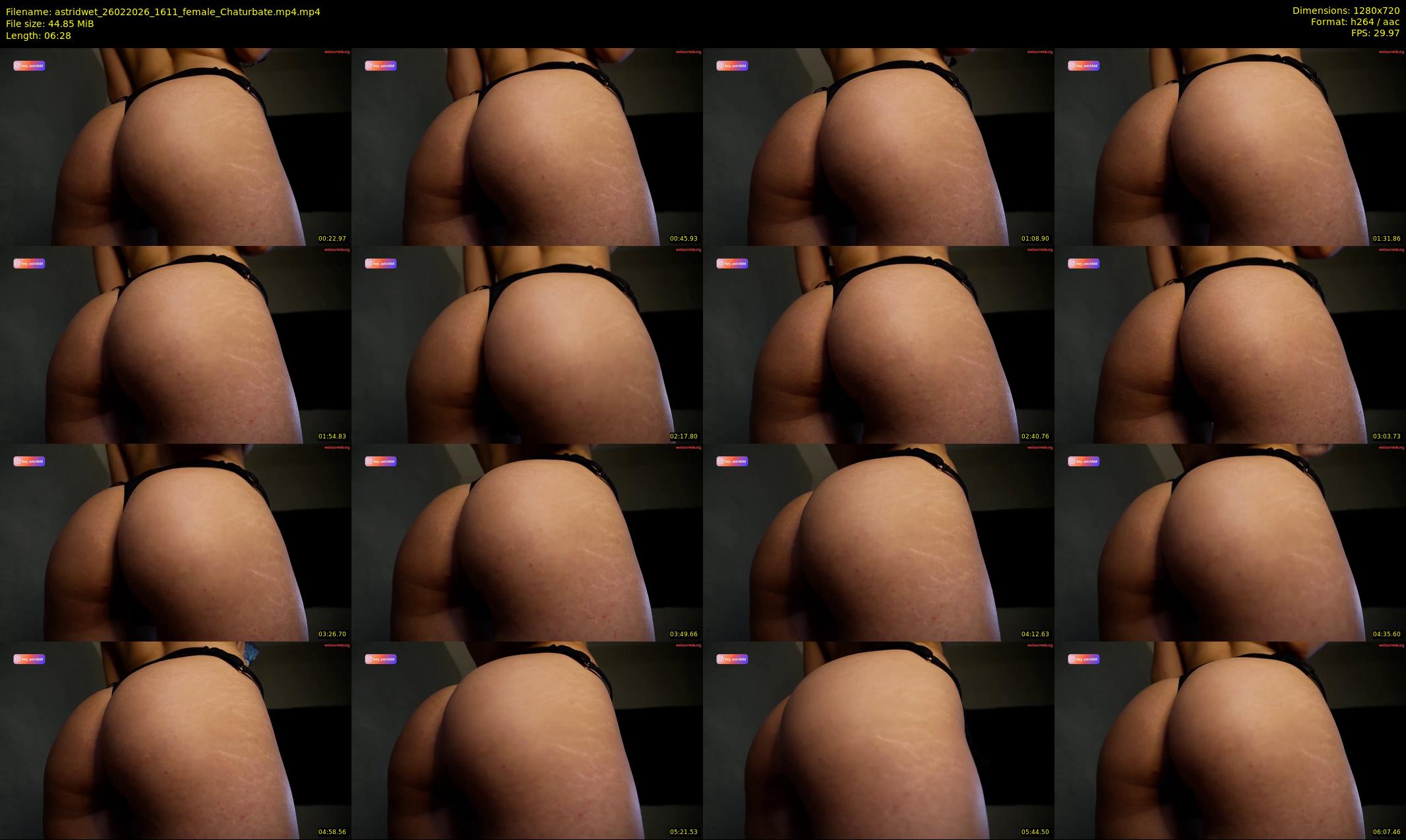 astridwet — 7 minute Chaturbate female cam show recording, 720p, Feb 26, 2026