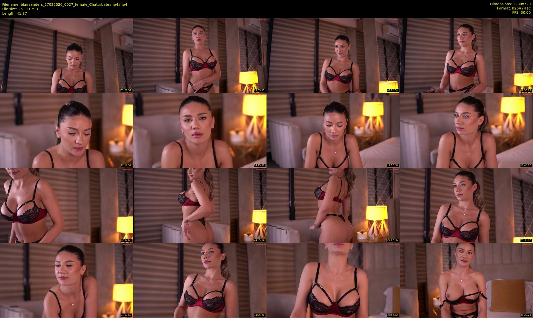 blairsanders — 42 minute Chaturbate female cam show recording, 720p, Feb 27, 2026