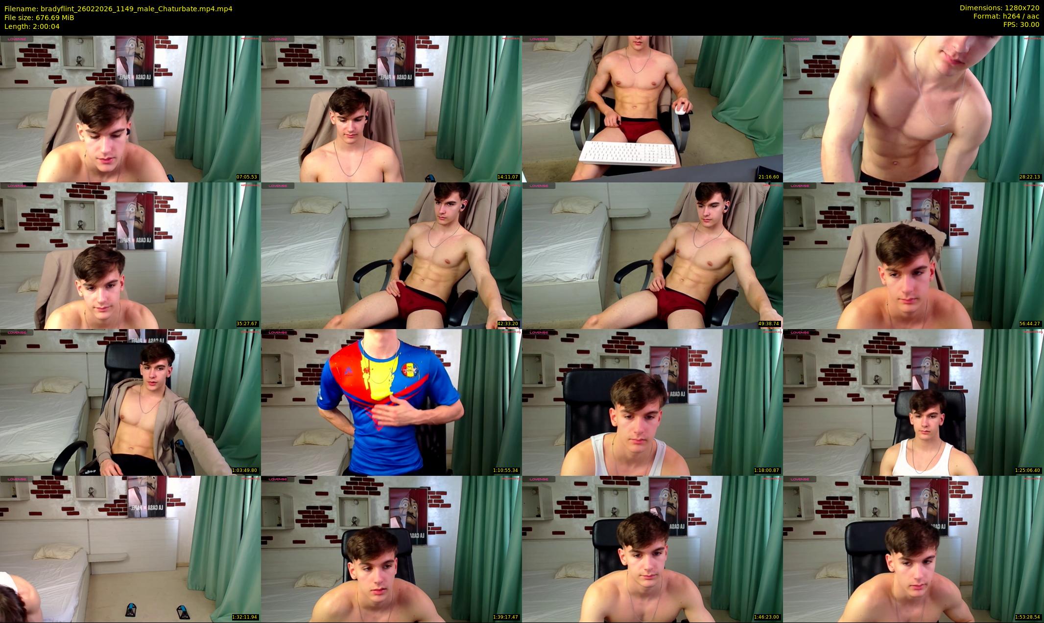 bradyflint — 121 minute Chaturbate male cam show recording, 720p, Feb 26, 2026