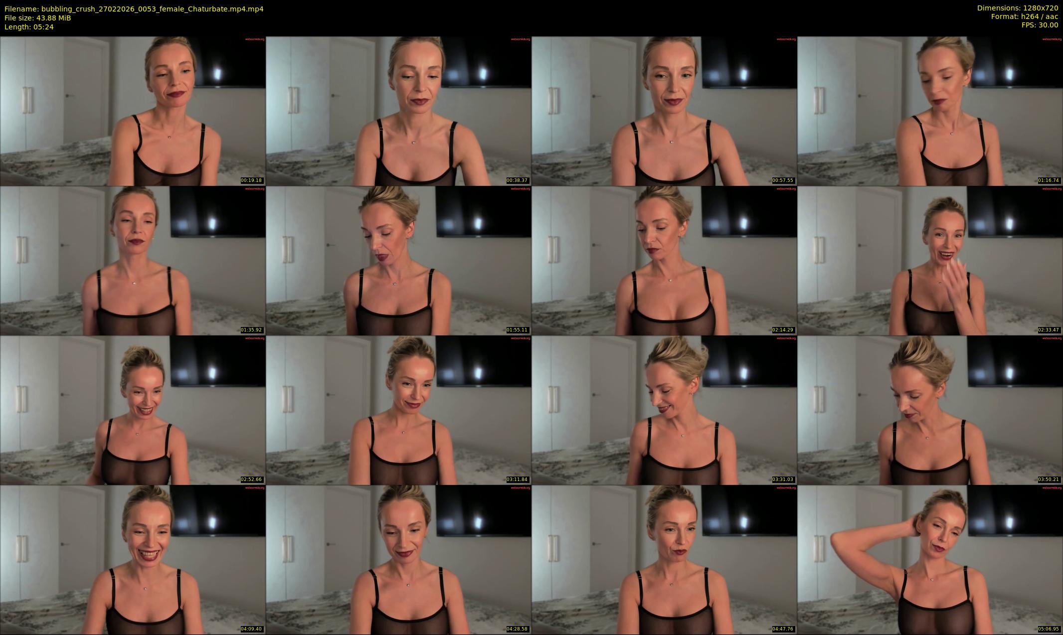 bubbling_crush — 6 minute Chaturbate female cam show recording, 720p, Feb 27, 2026