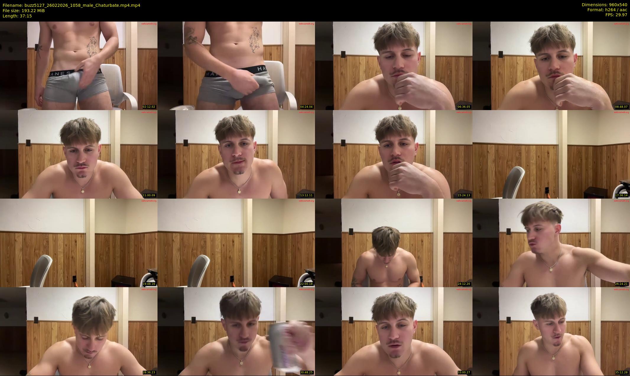 buzz5127 — 38 minute Chaturbate male cam show recording, 480p, Feb 26, 2026