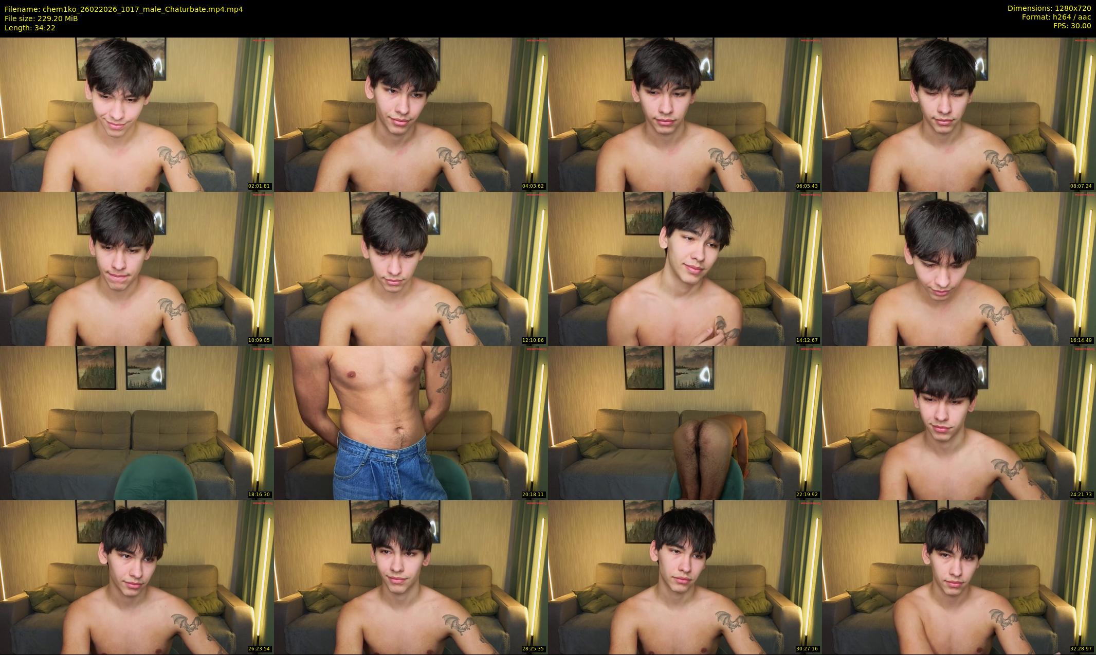chem1ko — 35 minute Chaturbate male cam show recording, 720p, Feb 26, 2026