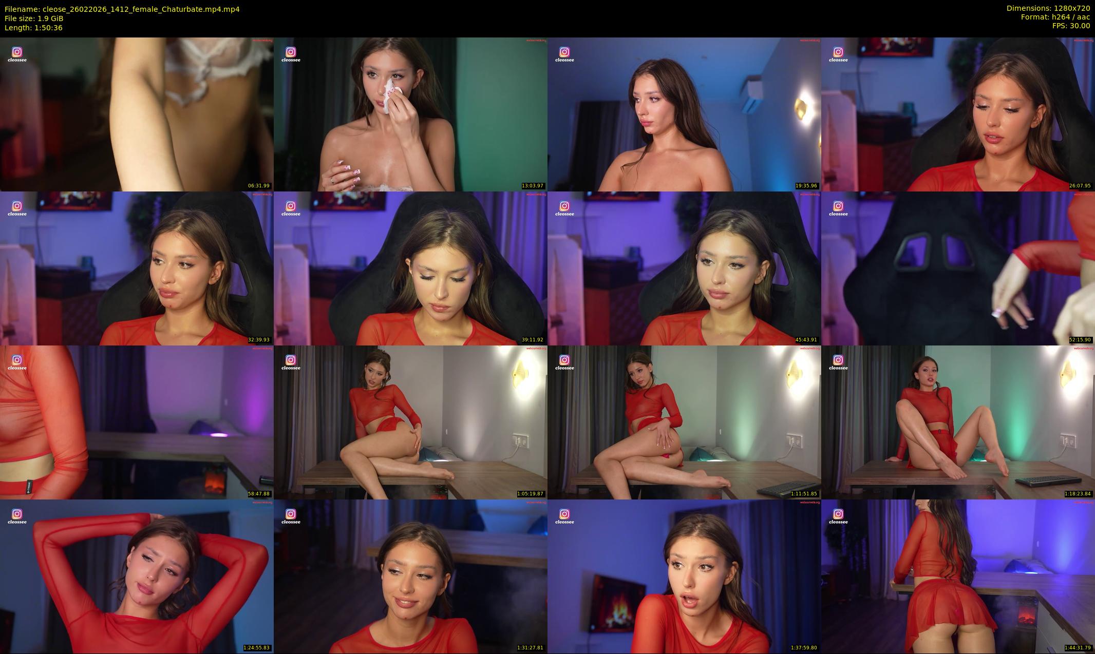 cleose — 111 minute Chaturbate female cam show recording, 720p, Feb 26, 2026