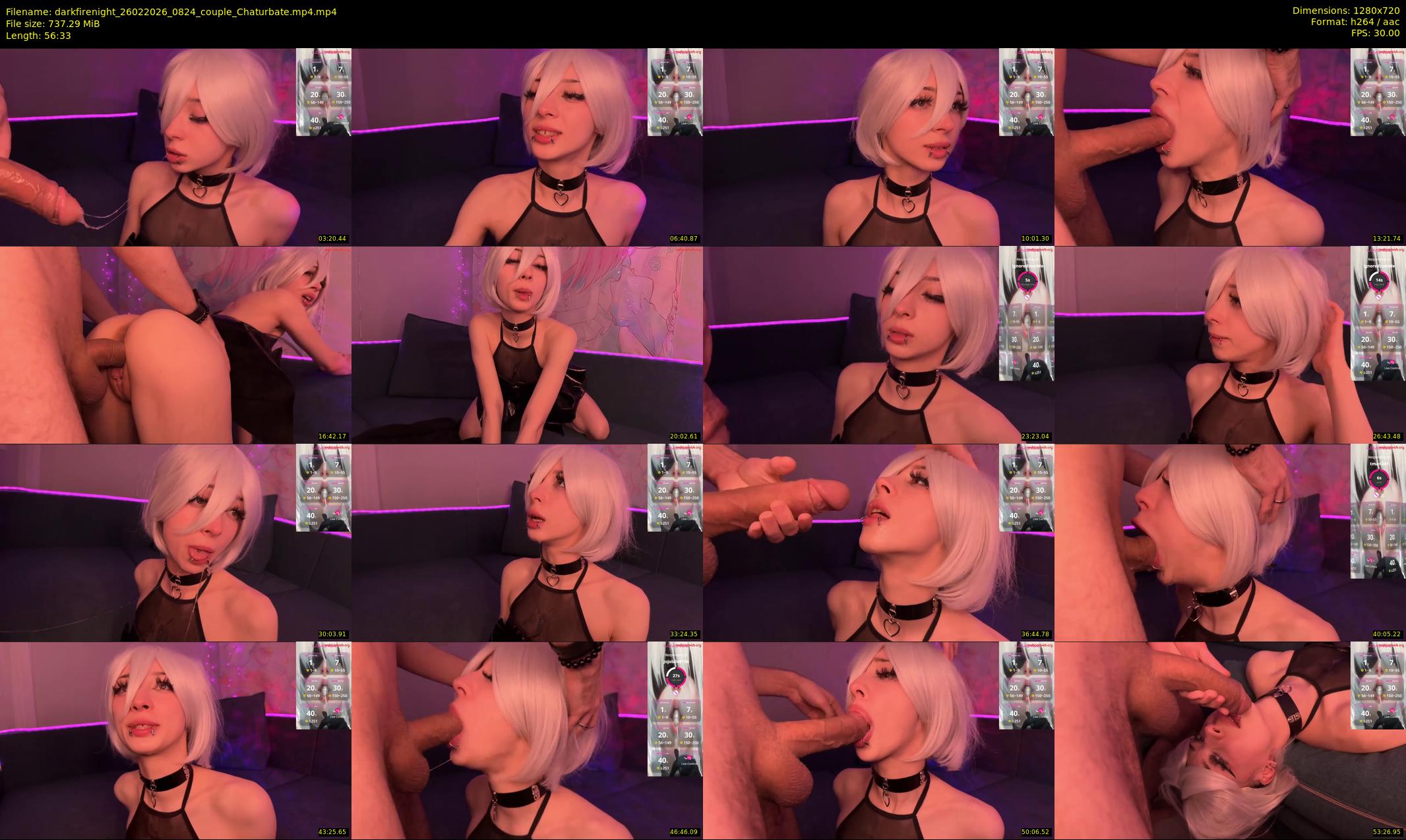 darkfirenight — 57 minute Chaturbate couple cam show recording, 720p, Feb 26, 2026