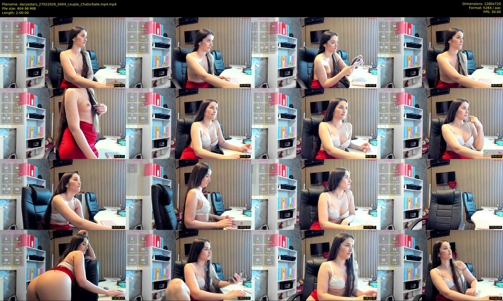 daryastars — 120 minute Chaturbate couple cam show recording, 720p, Feb 27, 2026