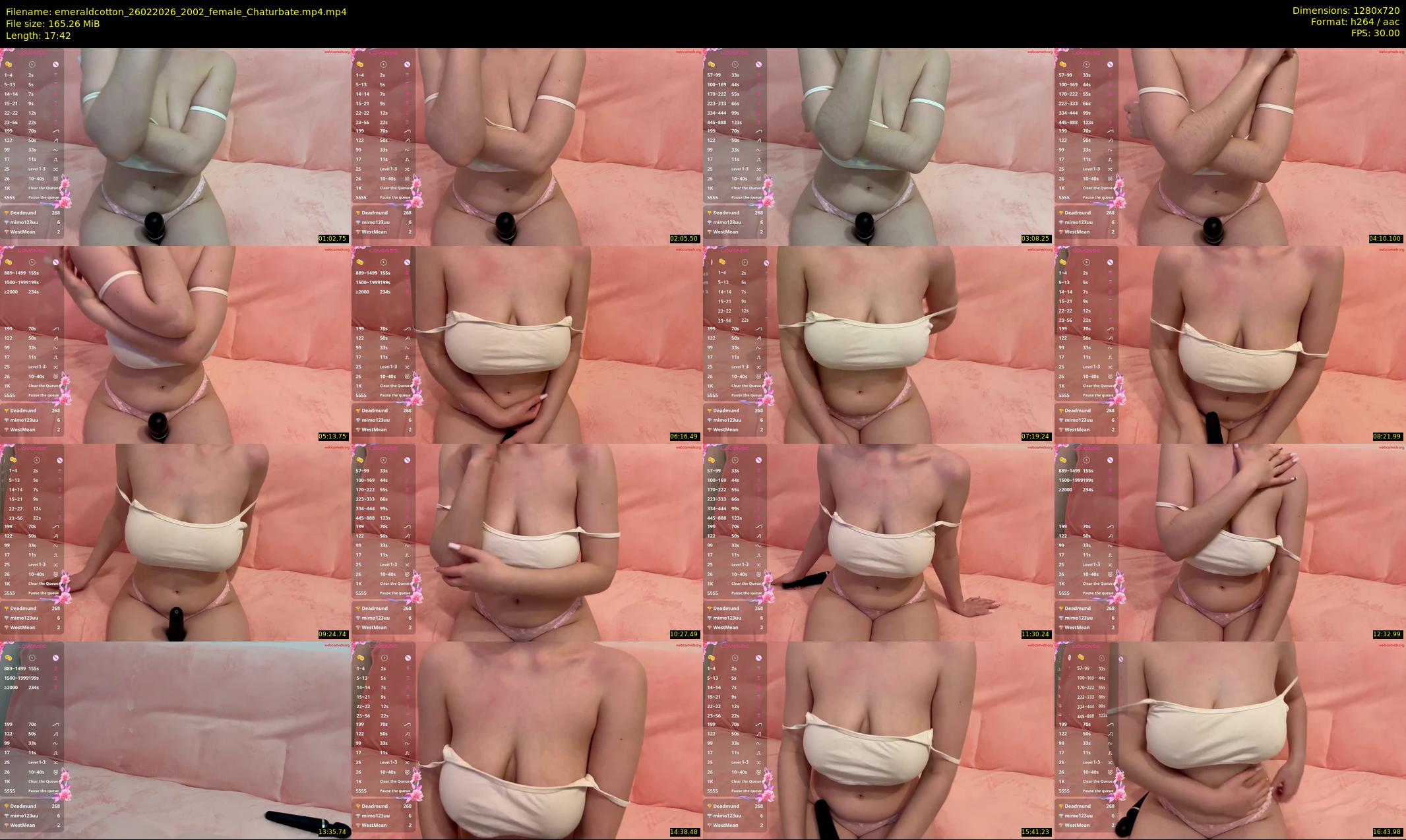 emeraldcotton — 18 minute Chaturbate female cam show recording, 720p, Feb 26, 2026
