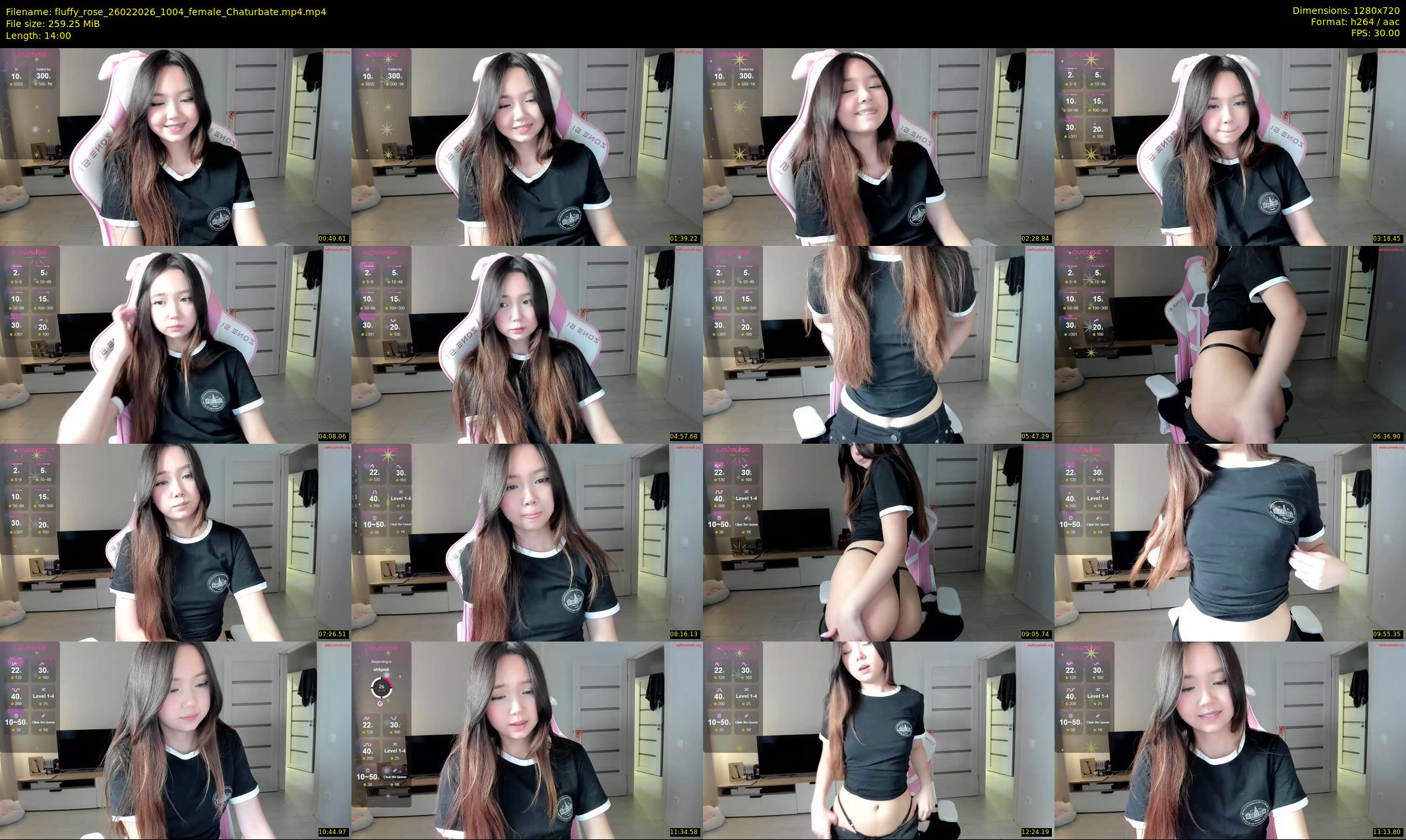 fluffy_rose — 14 minute Chaturbate female cam show recording, 720p, Feb 26, 2026