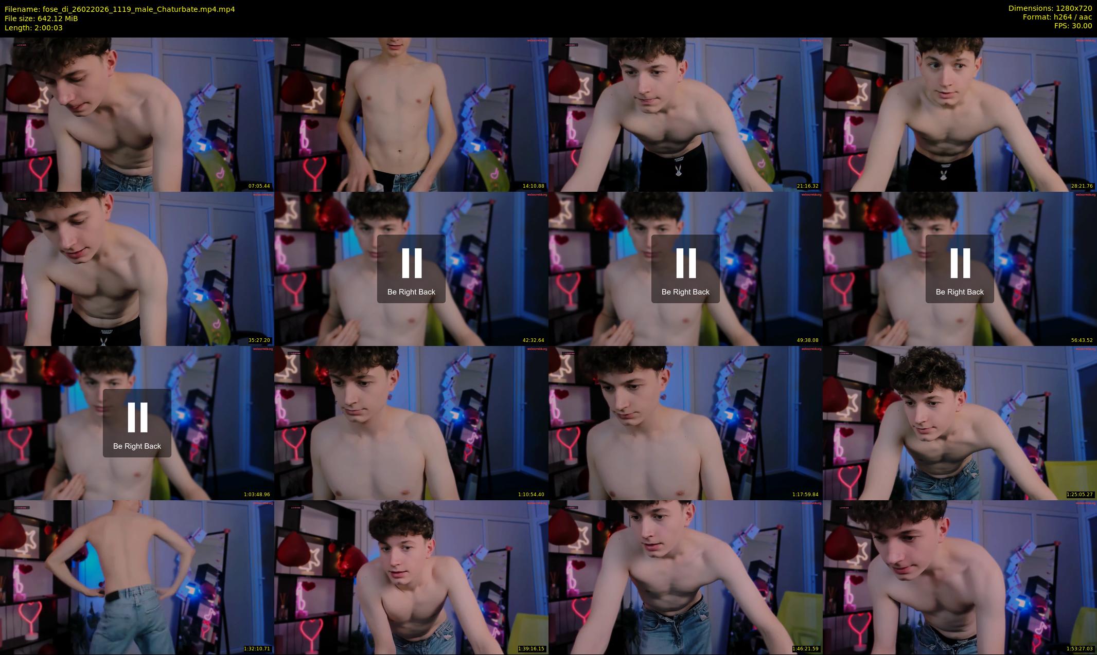 fose_di — 121 minute Chaturbate male cam show recording, 720p, Feb 26, 2026