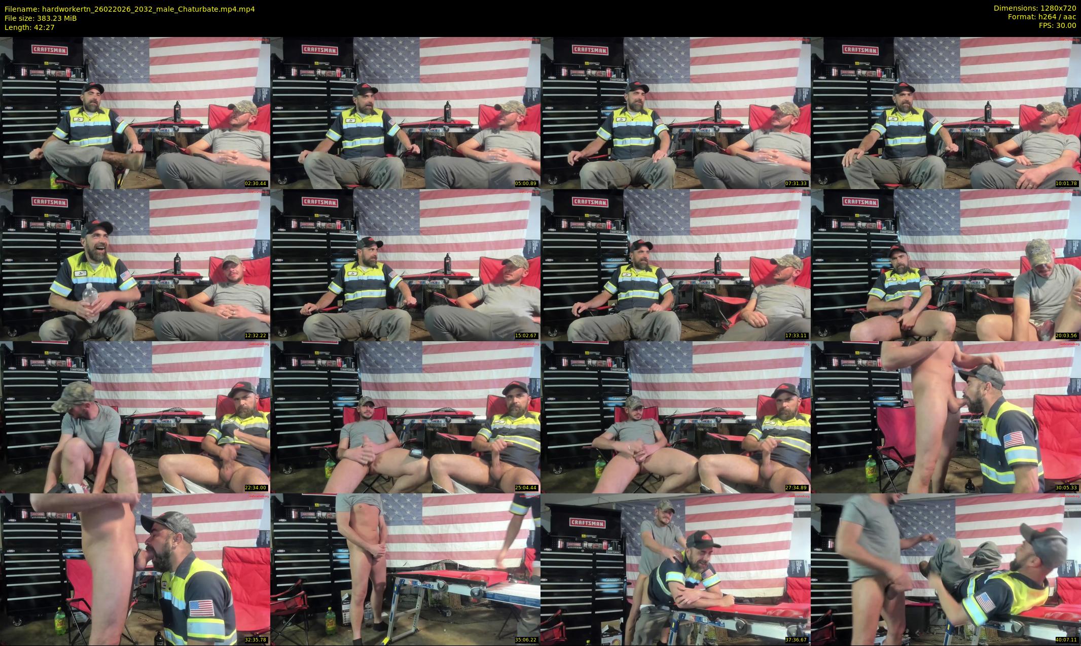 hardworkertn — 43 minute Chaturbate male cam show recording, 720p, Feb 26, 2026