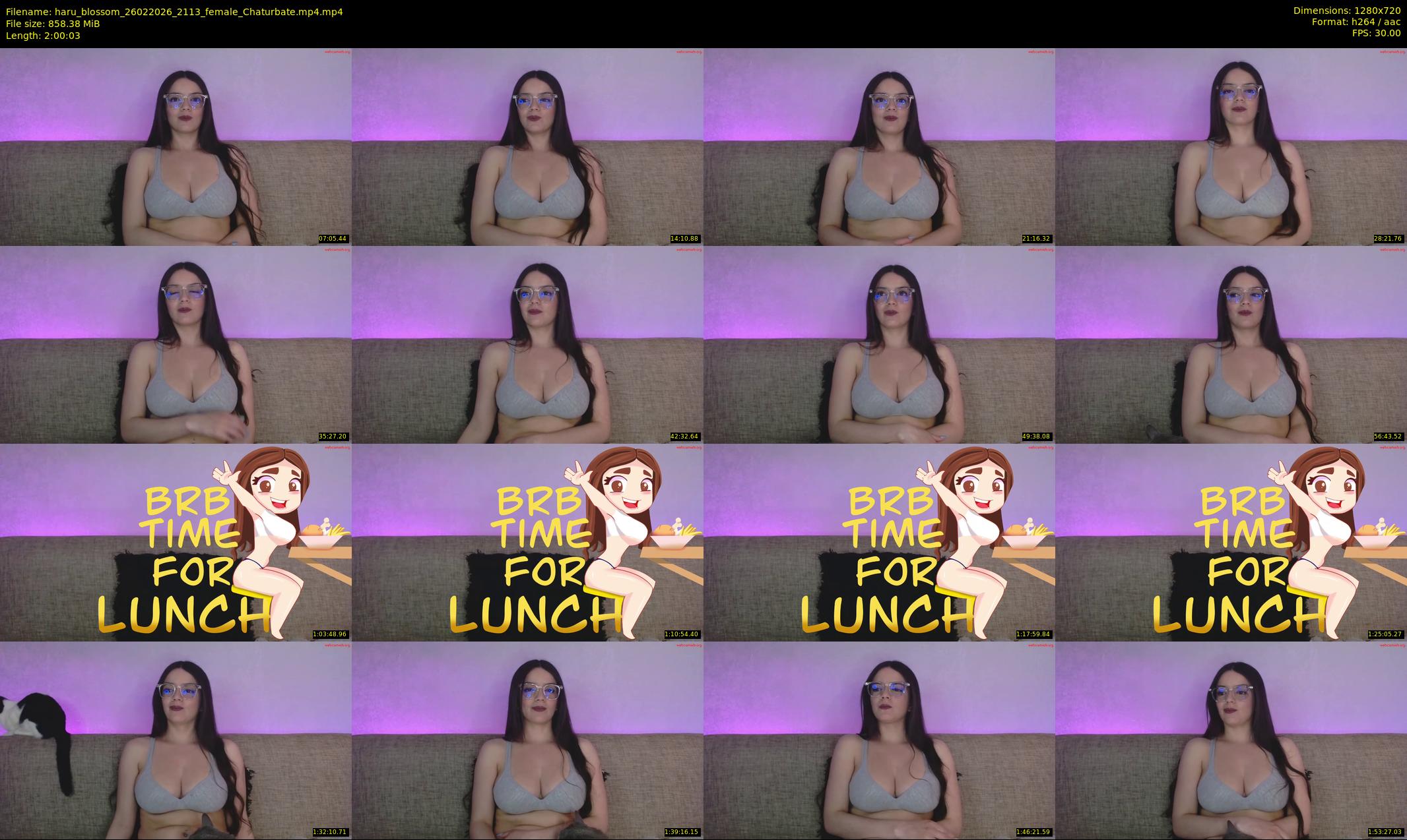 haru_blossom — 121 minute Chaturbate female cam show recording, 720p, Feb 26, 2026