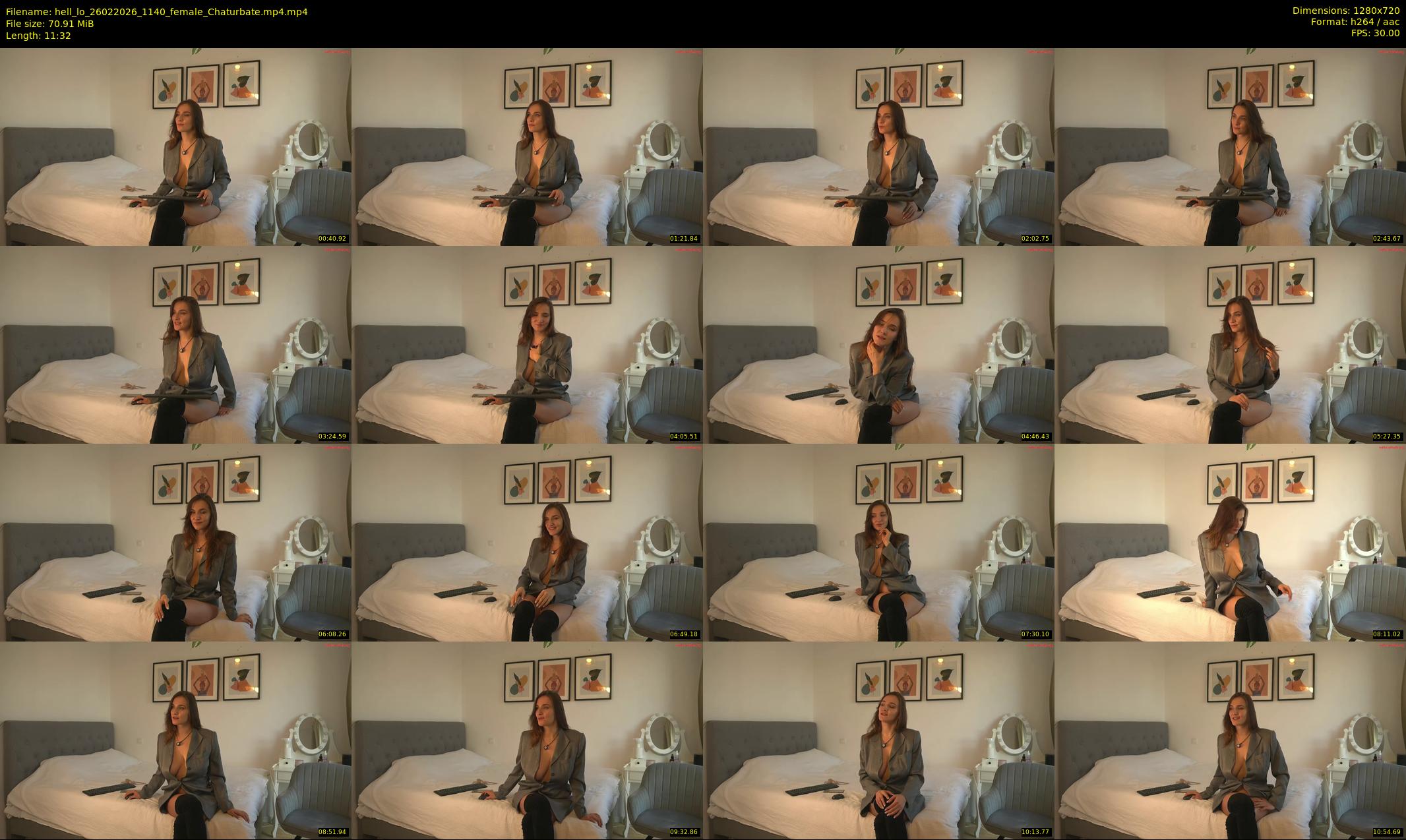 hell_lo — 12 minute Chaturbate female cam show recording, 720p, Feb 26, 2026