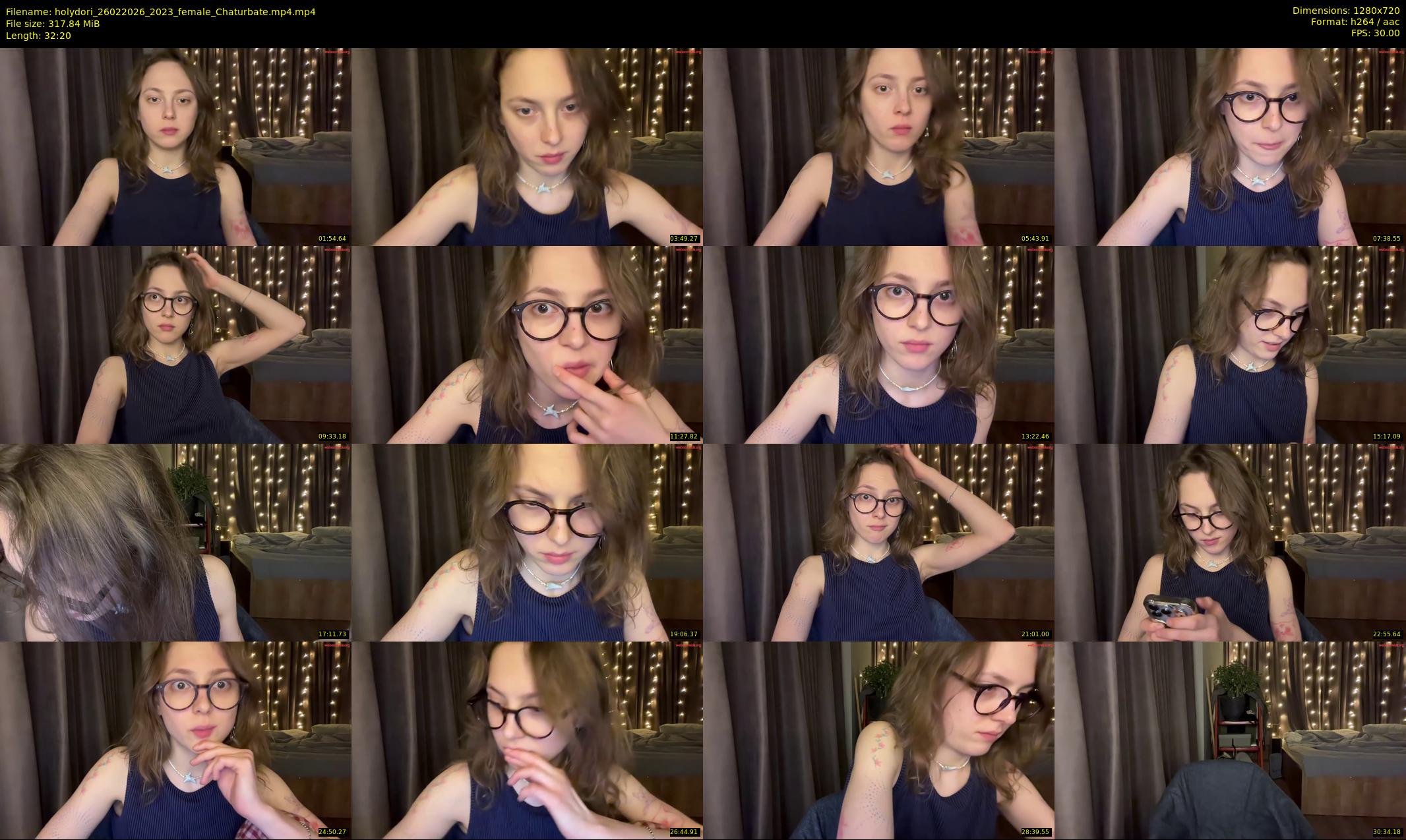 holydori — 33 minute Chaturbate female cam show recording, 720p, Feb 26, 2026