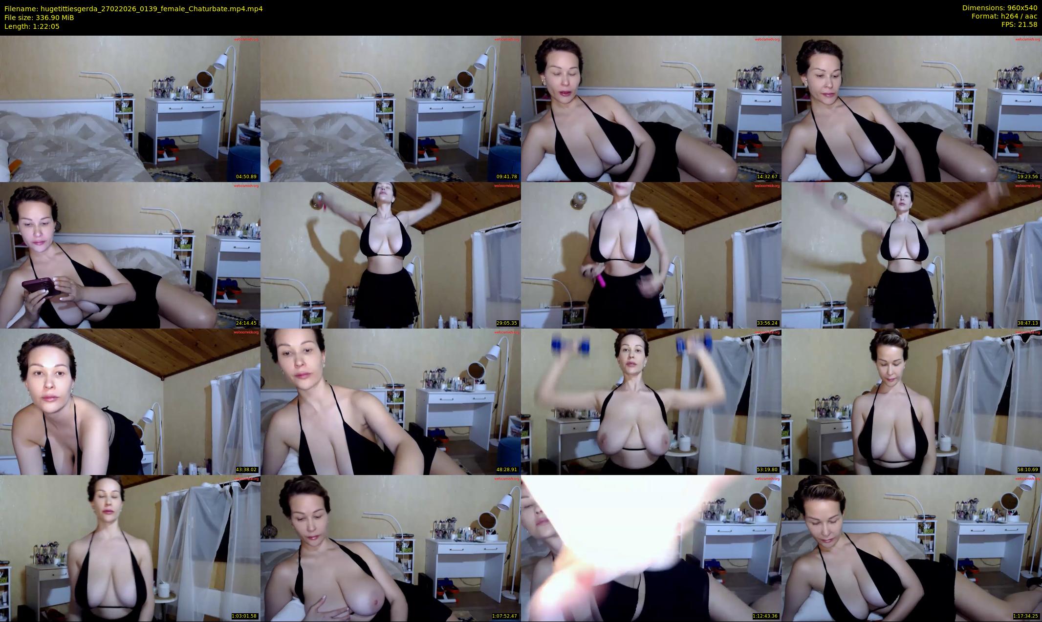hugetittiesgerda — 83 minute Chaturbate female cam show recording, 480p, Feb 27, 2026