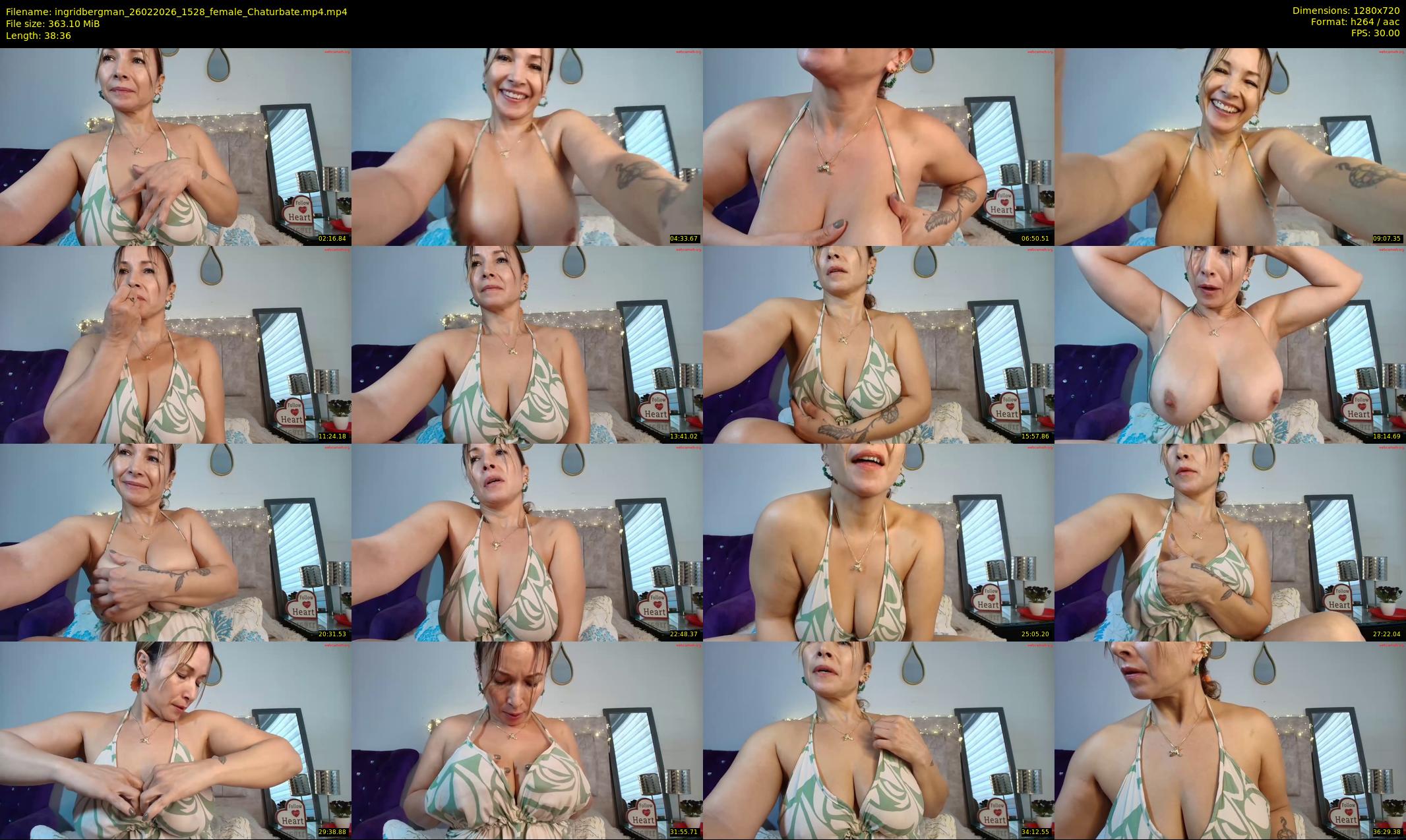 ingridbergman — 39 minute Chaturbate female cam show recording, 720p, Feb 26, 2026