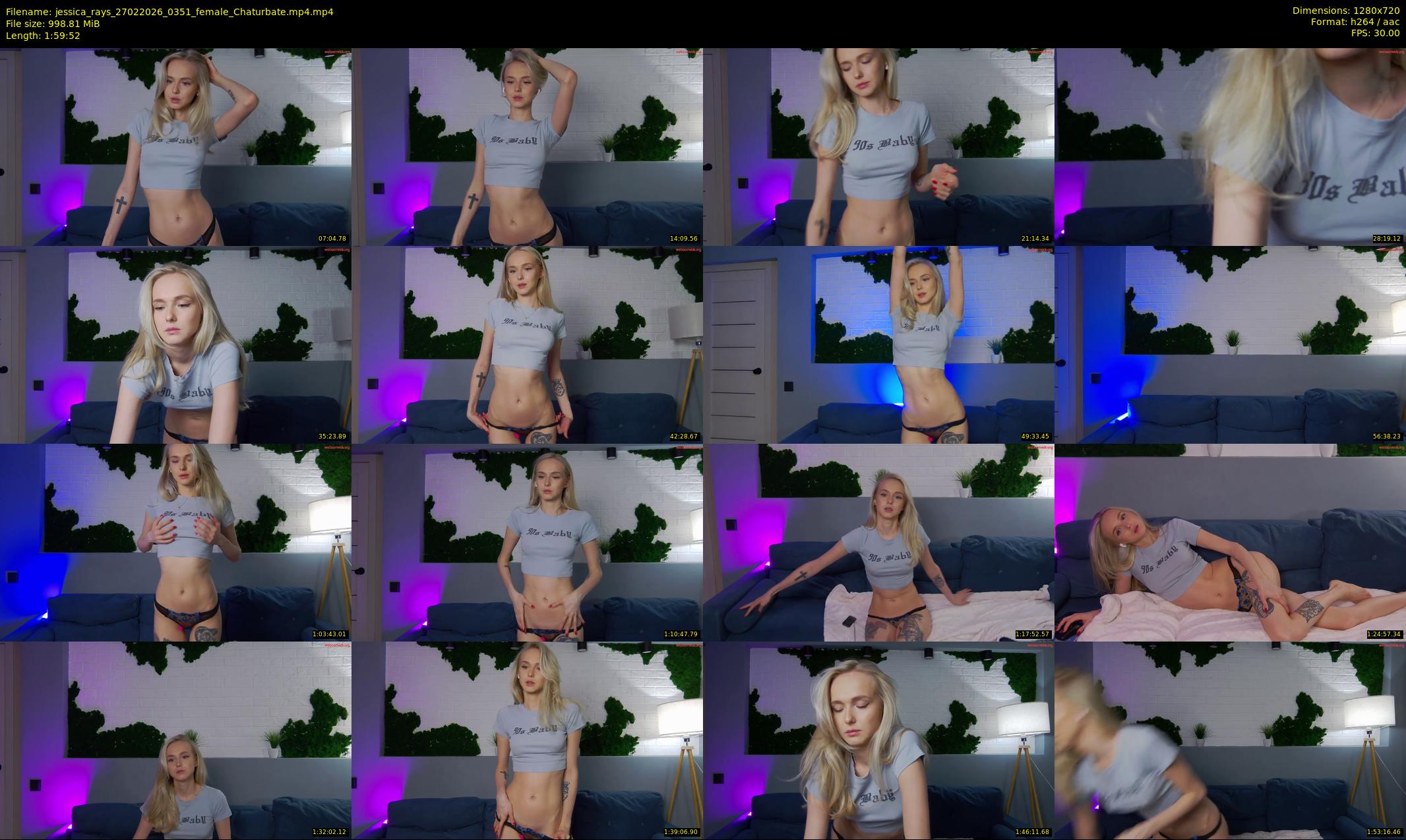 jessica_rays — 120 minute Chaturbate couple cam show recording, 720p, Feb 27, 2026