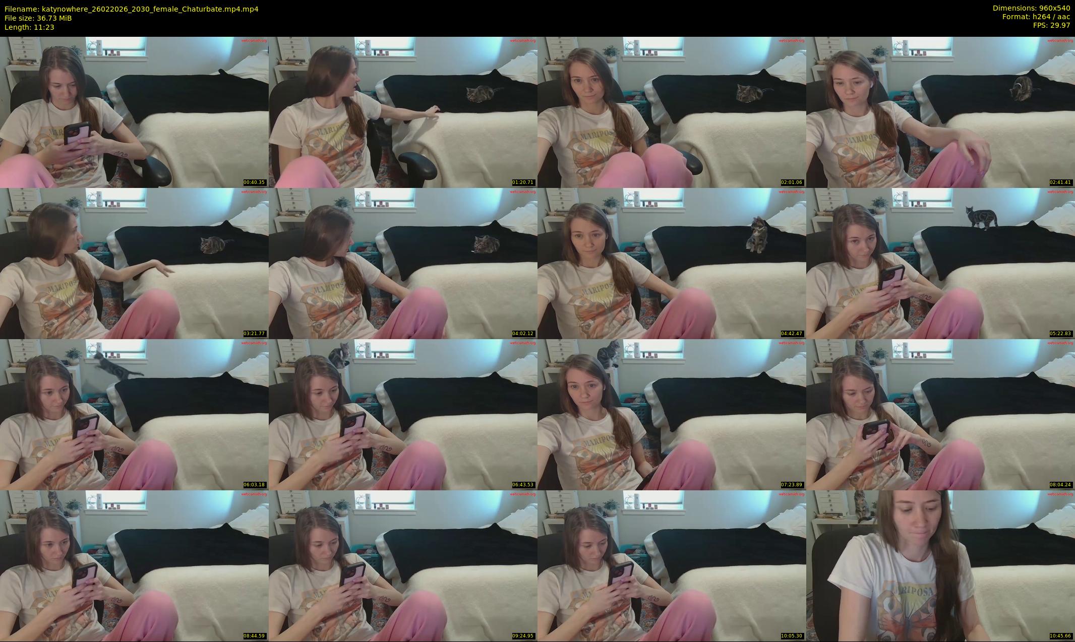 katynowhere — 12 minute Chaturbate female cam show recording, 480p, Feb 26, 2026