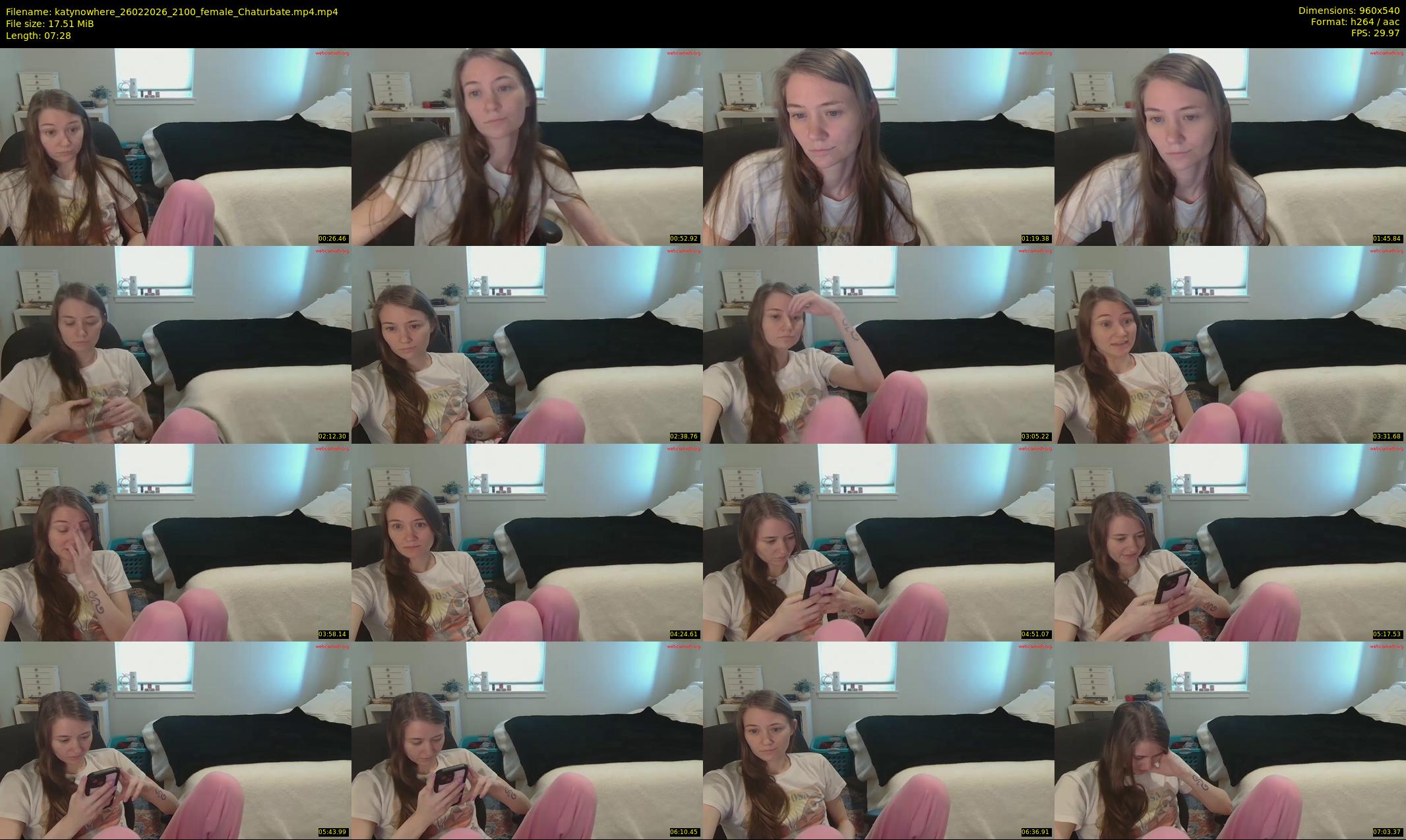 katynowhere — 8 minute Chaturbate female cam show recording, 480p, Feb 26, 2026
