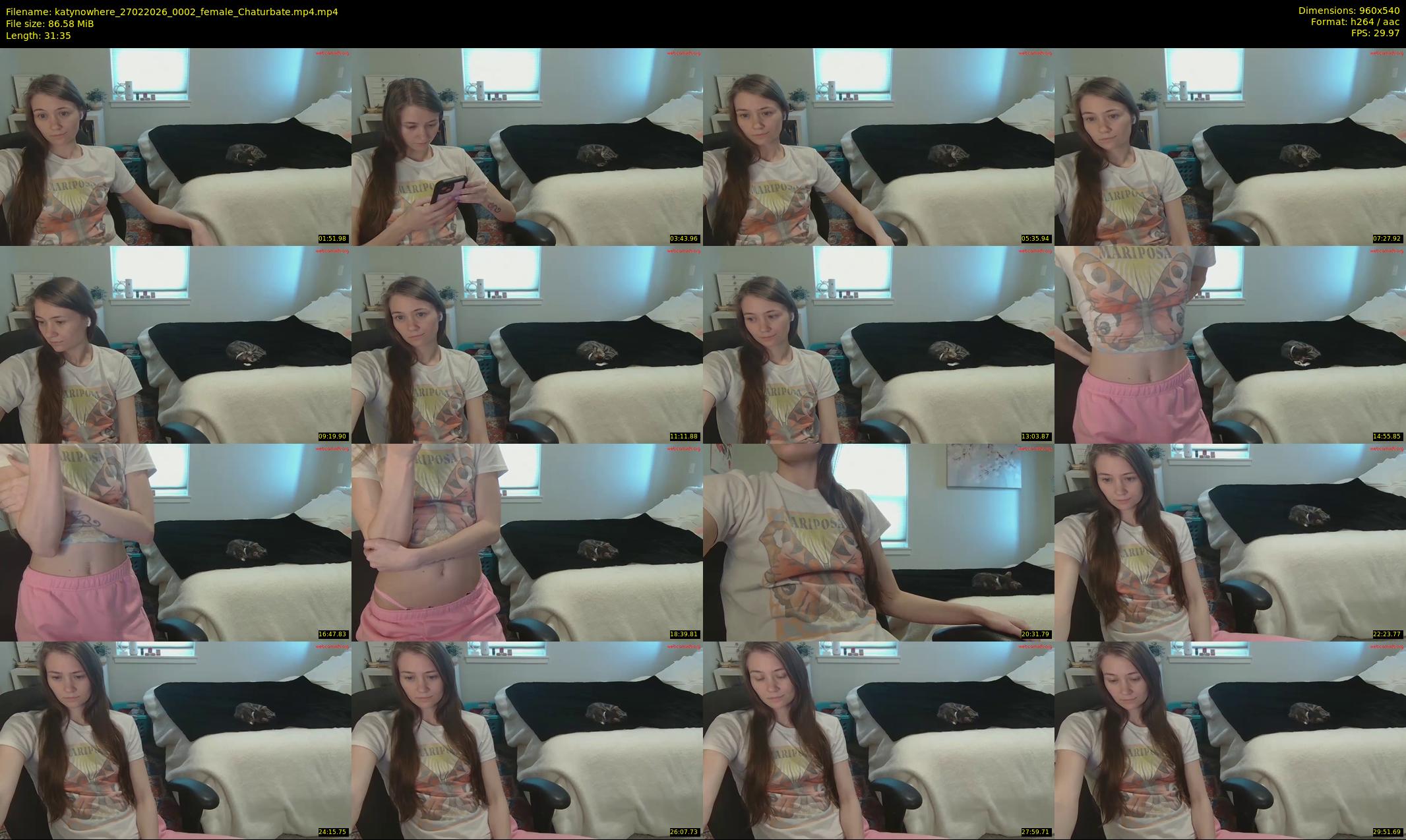 katynowhere — 32 minute Chaturbate female cam show recording, 480p, Feb 27, 2026