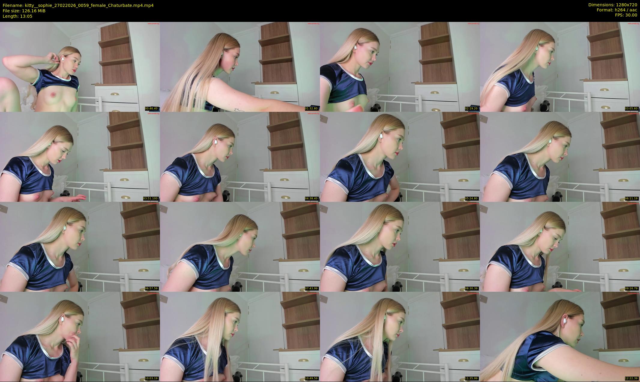 kitty__sophie — 14 minute Chaturbate female cam show recording, 720p, Feb 27, 2026