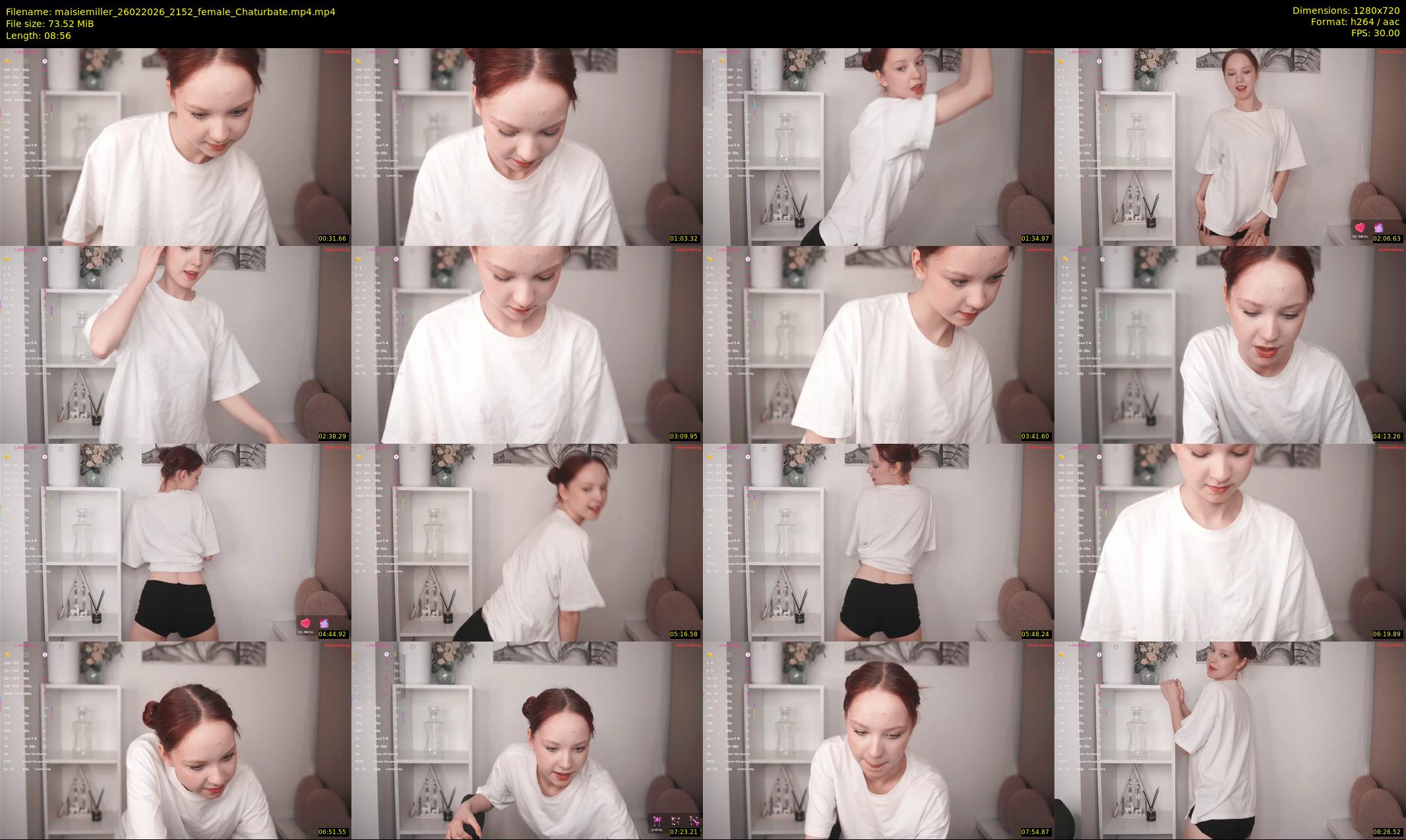 maisiemiller — 9 minute Chaturbate female cam show recording, 720p, Feb 26, 2026
