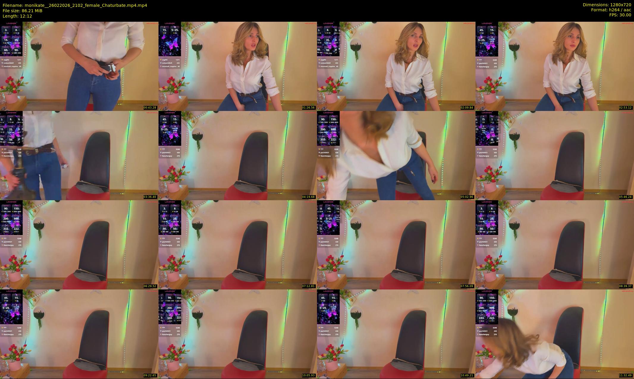 monikate_ — 13 minute Chaturbate couple cam show recording, 720p, Feb 26, 2026