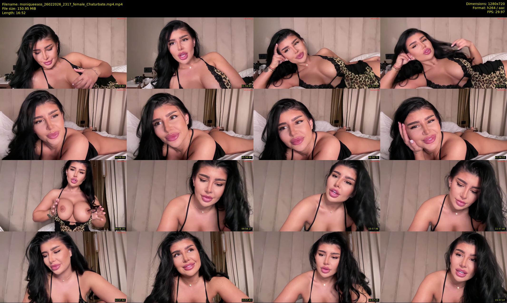 moniqueeass — 17 minute Chaturbate female cam show recording, 720p, Feb 26, 2026