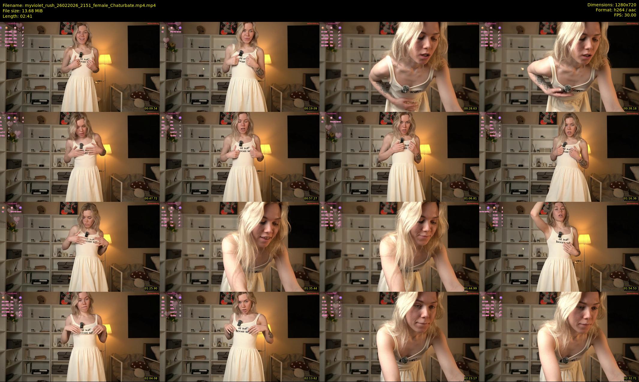myviolet_rush — 3 minute Chaturbate female cam show recording, 720p, Feb 26, 2026