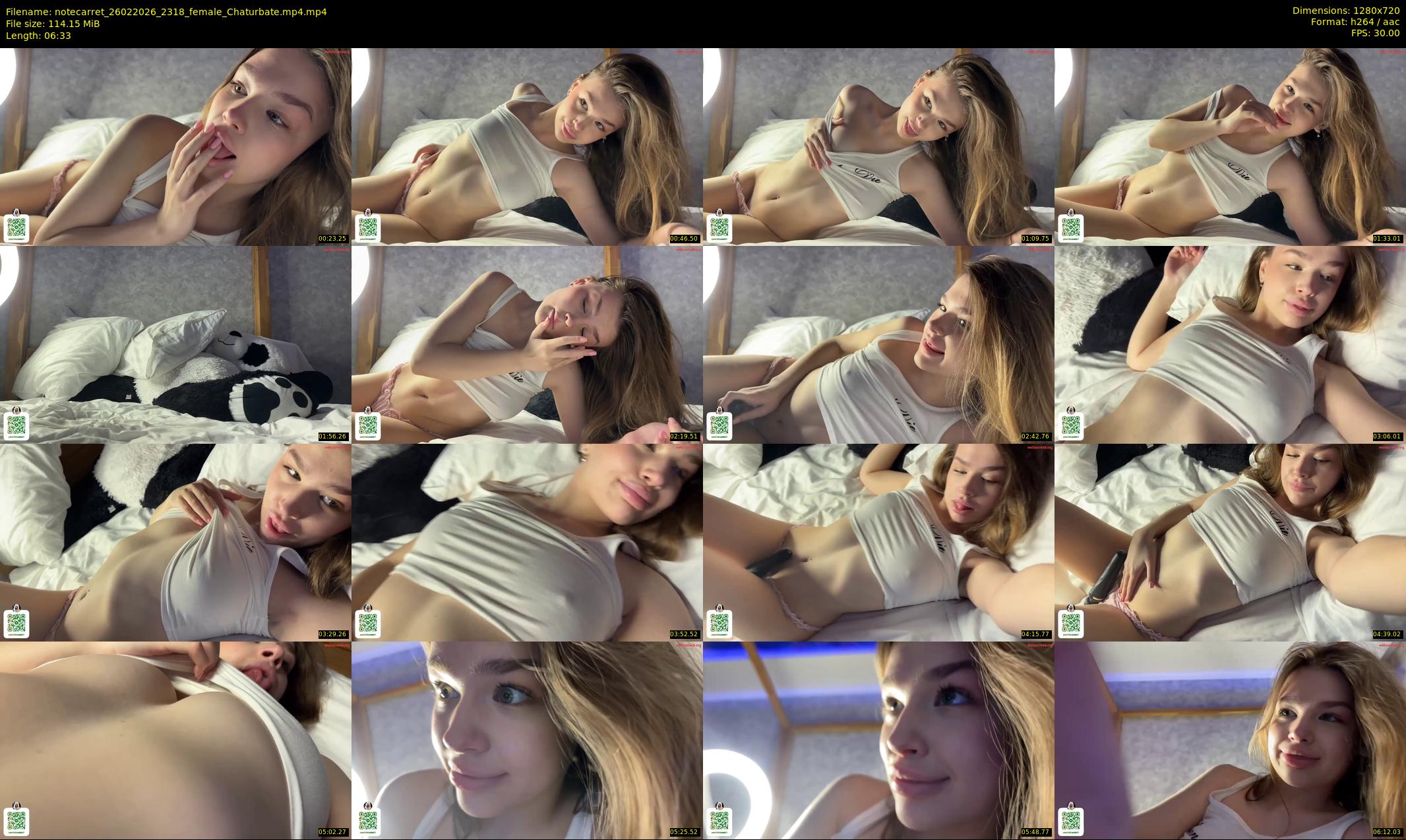 notecarret — 7 minute Chaturbate female cam show recording, 720p, Feb 26, 2026