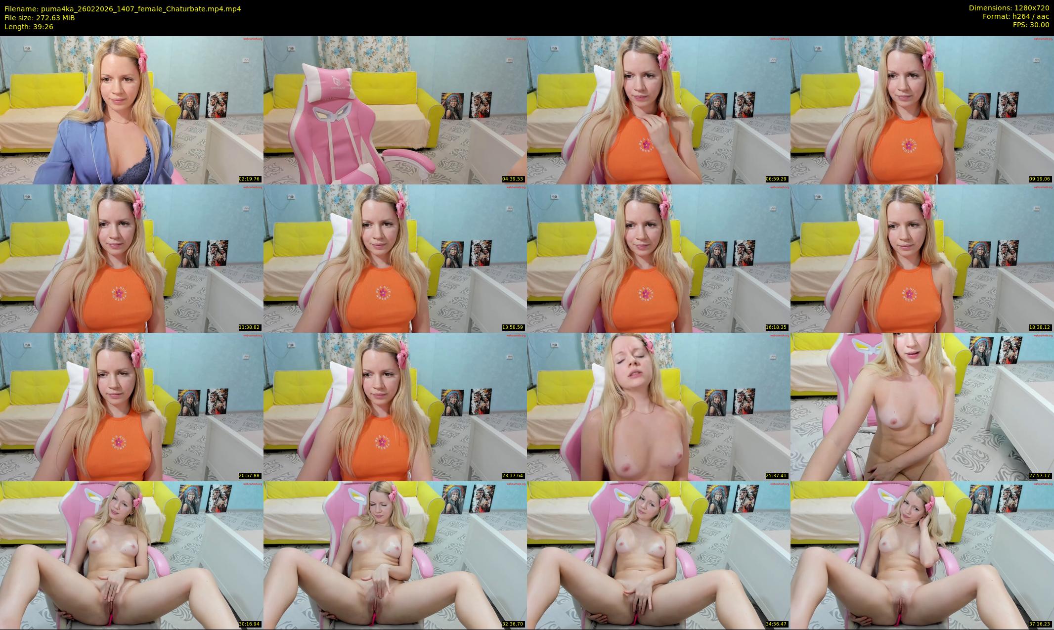 puma4ka — 40 minute Chaturbate female cam show recording, 720p, Feb 26, 2026