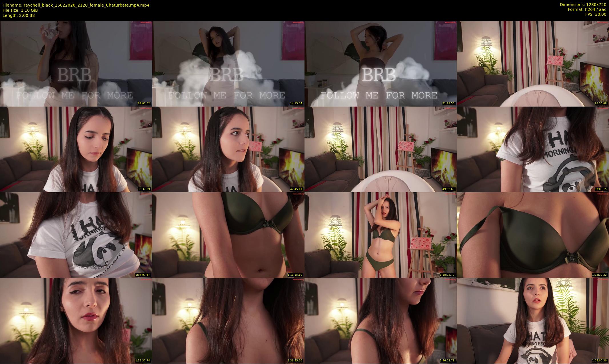raychell_black — 121 minute Chaturbate female cam show recording, 720p, Feb 26, 2026